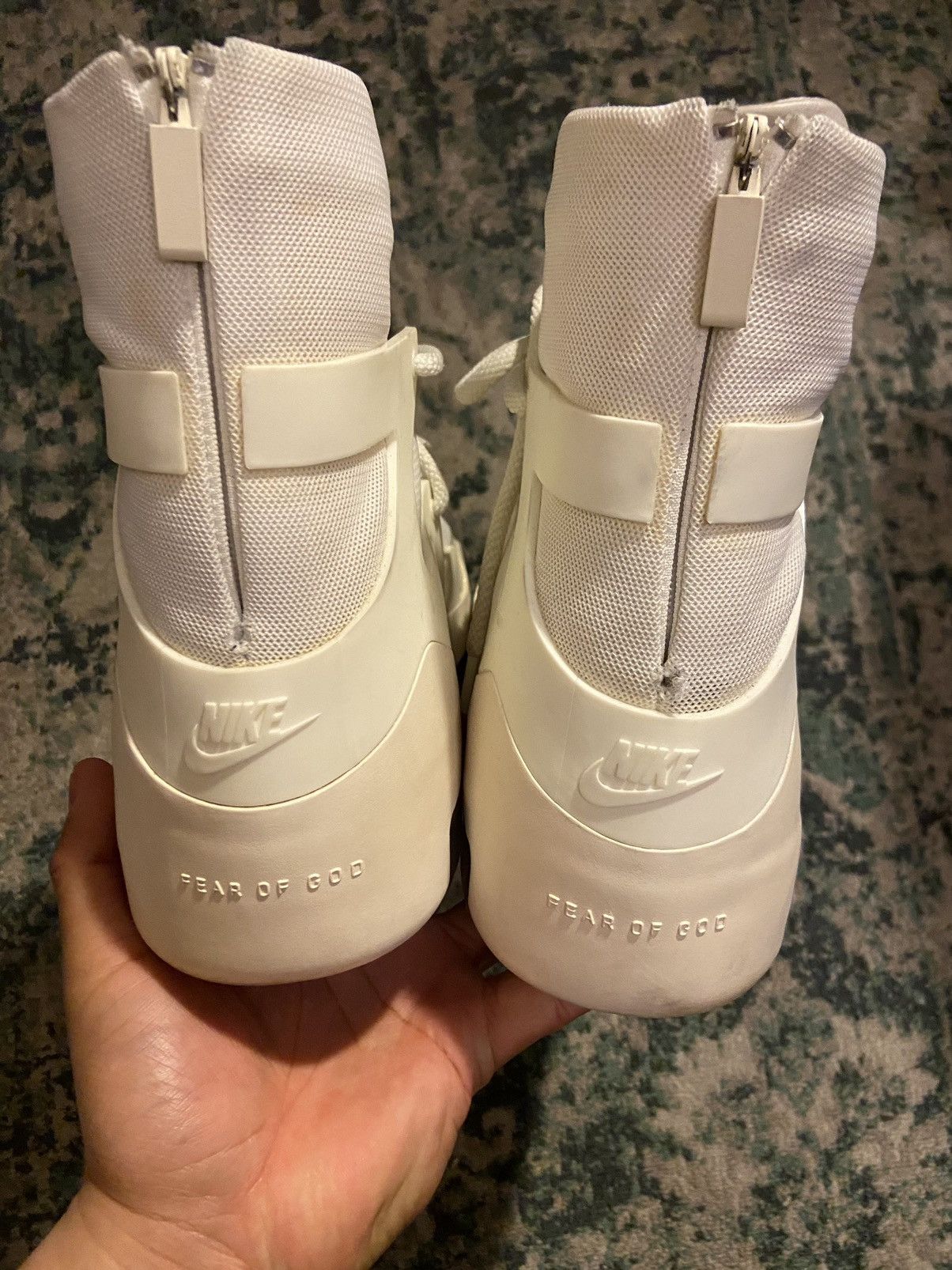 Fear of God × Nike Nike Air Fear Of God 1 Sail Size 9 USED Size US 9 / EU 42 - 4 Thumbnail