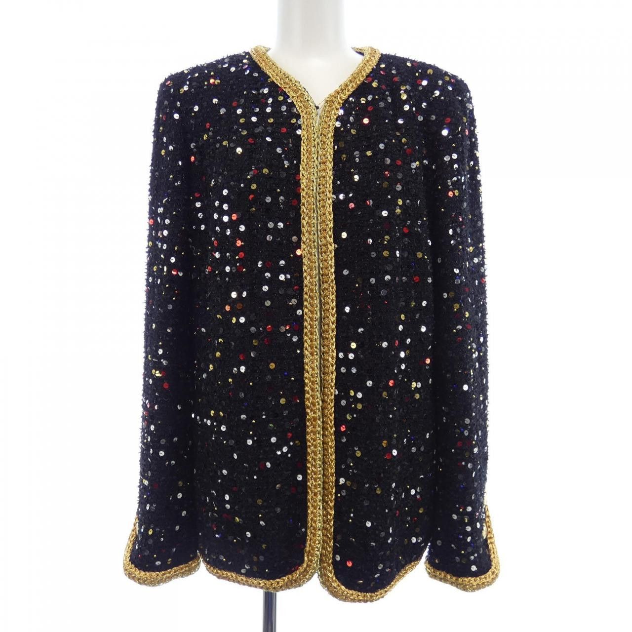 Chanel Chanel Chanel LOOK15 Collarless Jacket Others Outerwear P72526V64243 DUTY FREE for USA Size ONE SIZE - 1 Thumbnail