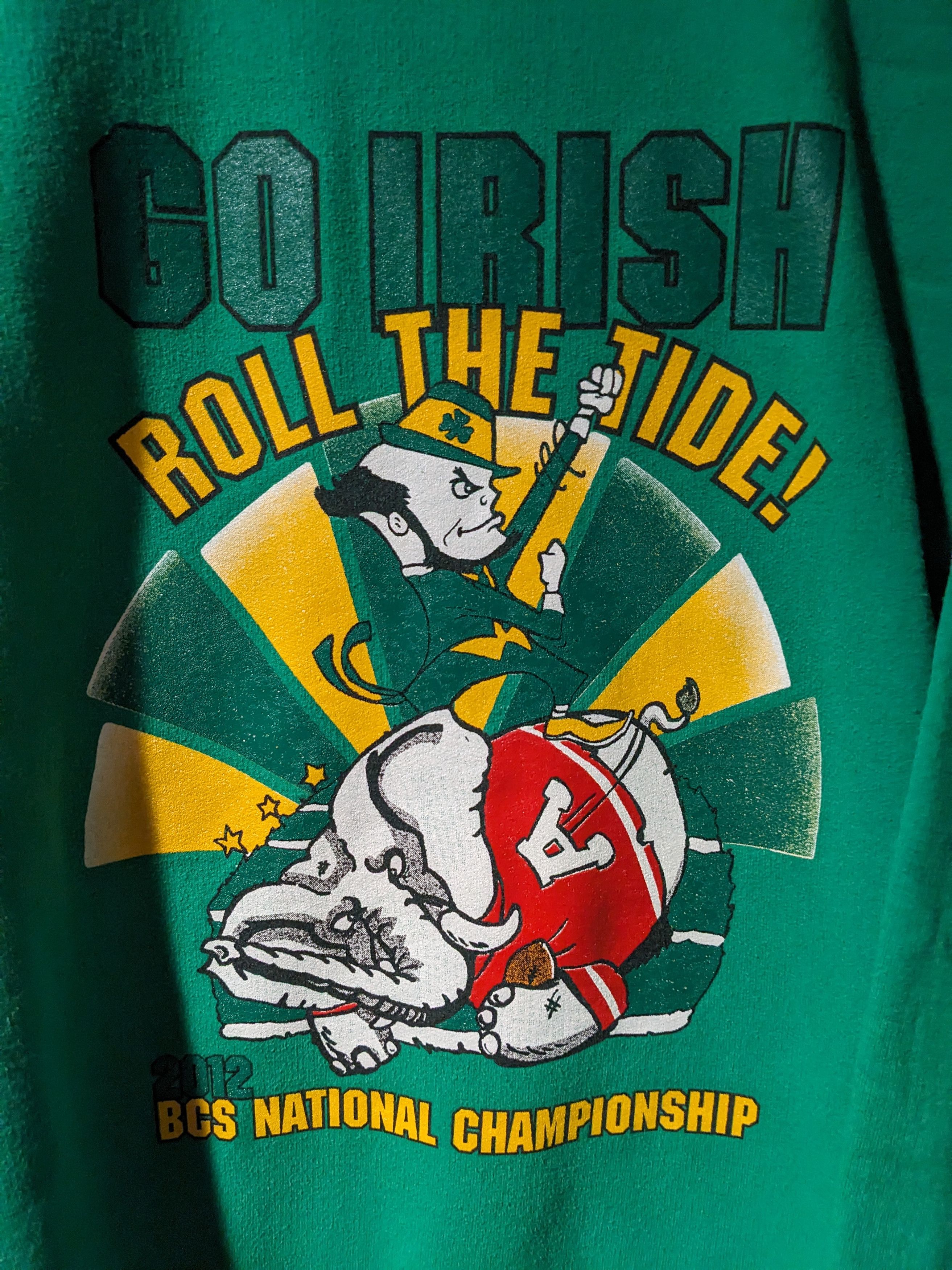 Vintage Vintage 2012 Notre Dame Fighting Irish College SweatShirt Size US XXL / EU 58 / 5 - 2 Thumbnail