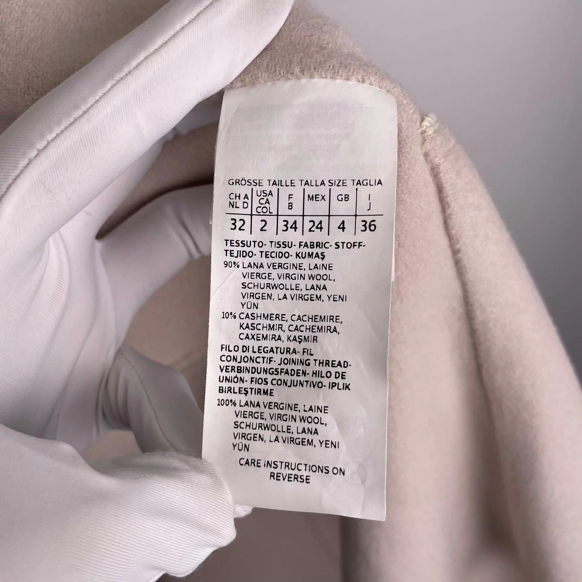 Max Mara MaxMara STUDIO Women's Wool Cashmere Coat 155/80A Size XS / US 0-2 / IT 36-38 - 4 Thumbnail
