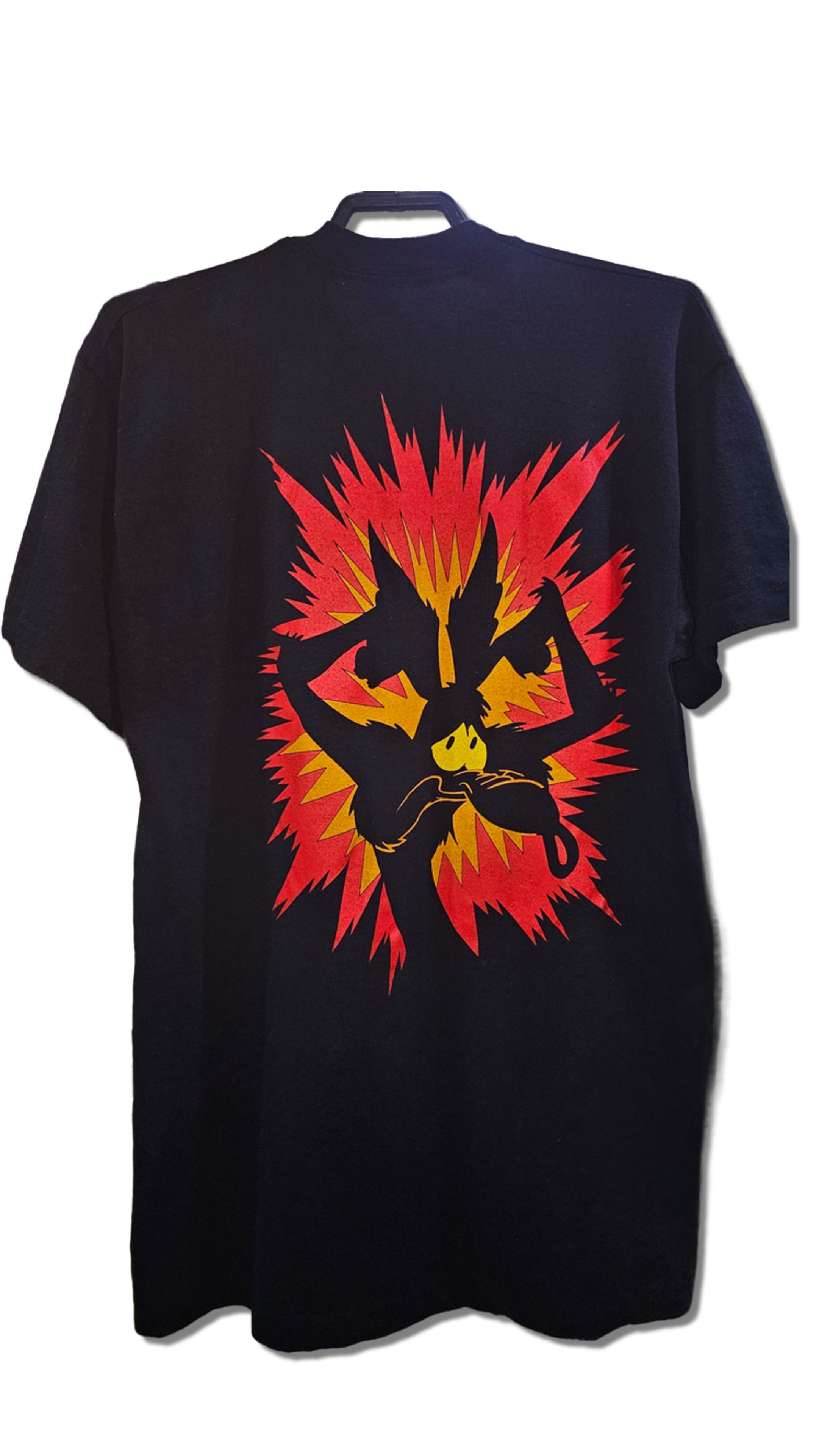 Vintage 90s Vintage Looney Tunes Coyote Self Destruct T-shirt Size US M / EU 48-50 / 2 - 2 Thumbnail