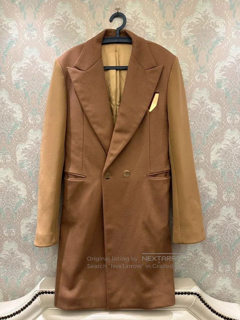 Raf Simons RAF SIMONS Oversized Wool Coat with Mirror Detail. Size US L / EU 52-54 / 3 - 2 Thumbnail