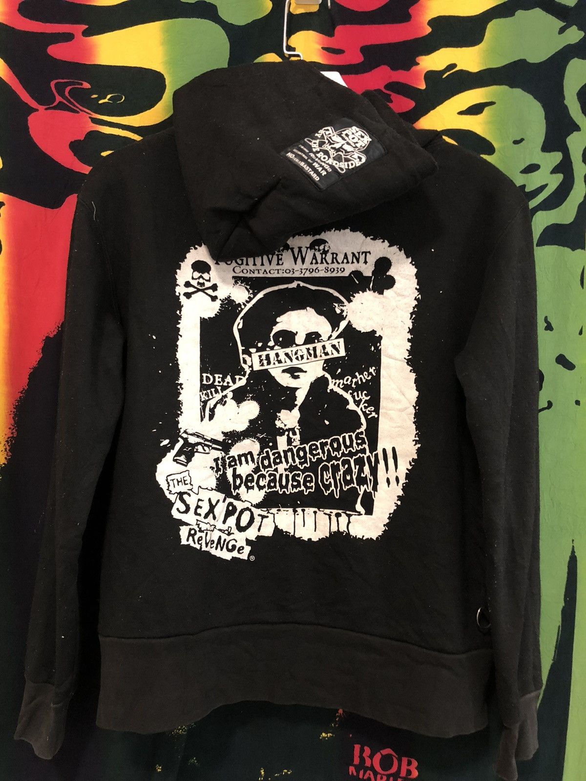 If Six Was Nine × Japanese Brand × Seditionaries Sexpot Revenge skull punk rock anti war hoodie Size US M / EU 48-50 / 2 - 2 Thumbnail