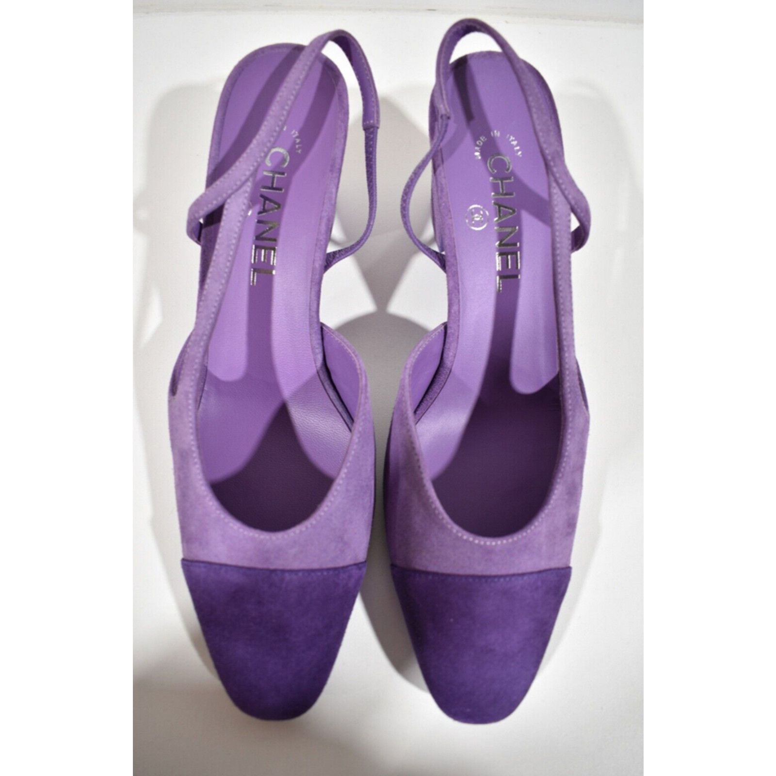 Chanel 23S Mademoiselle Coco Sling Slingback Sandal Block Heel 40.5 Size US 10.5 / IT 40.5 - 7 Thumbnail