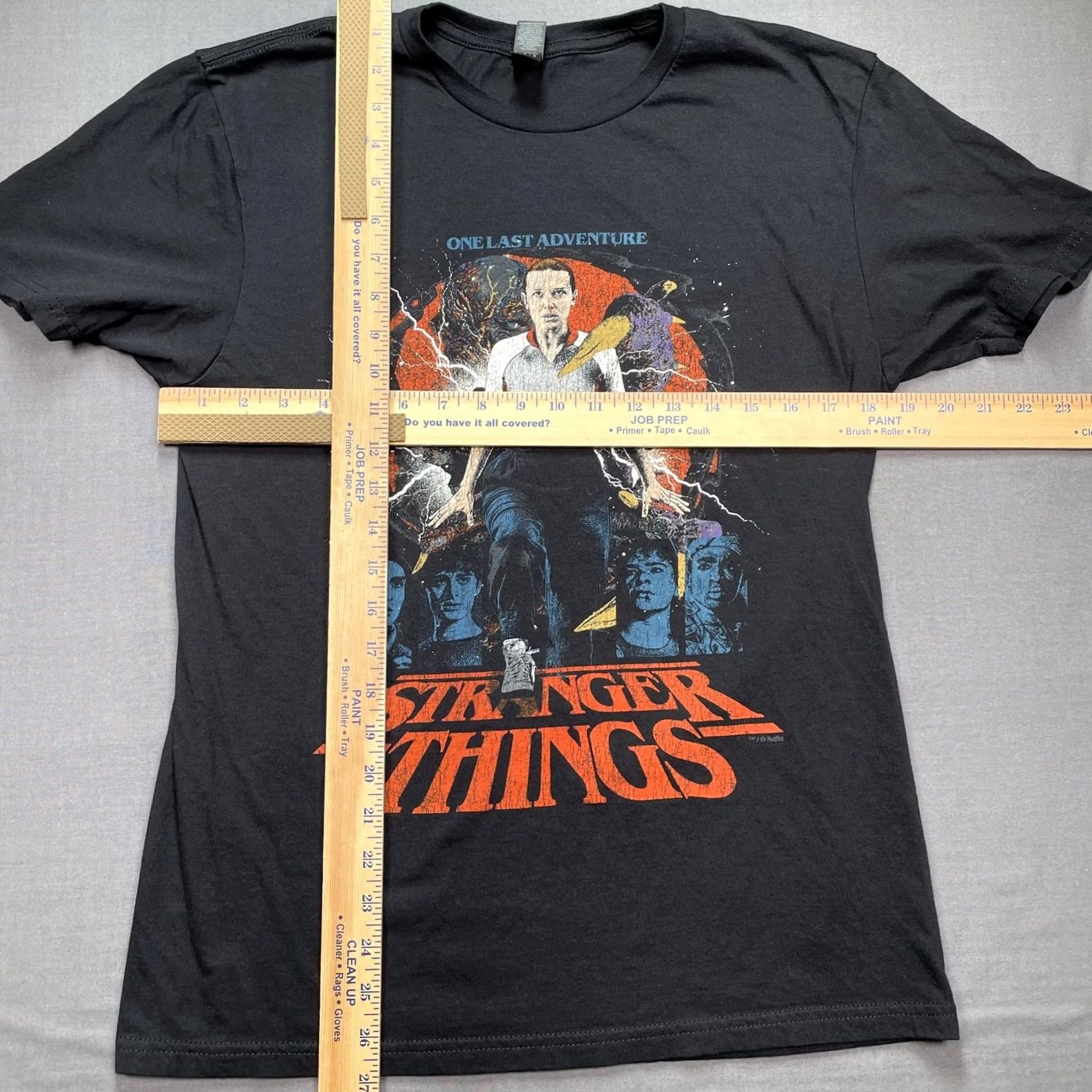 Vintage Stranger Things Shirt Mens Medium Black One Last Adventure Eleven Graphic Tee Size US M / EU 48-50 / 2 - 4 Thumbnail