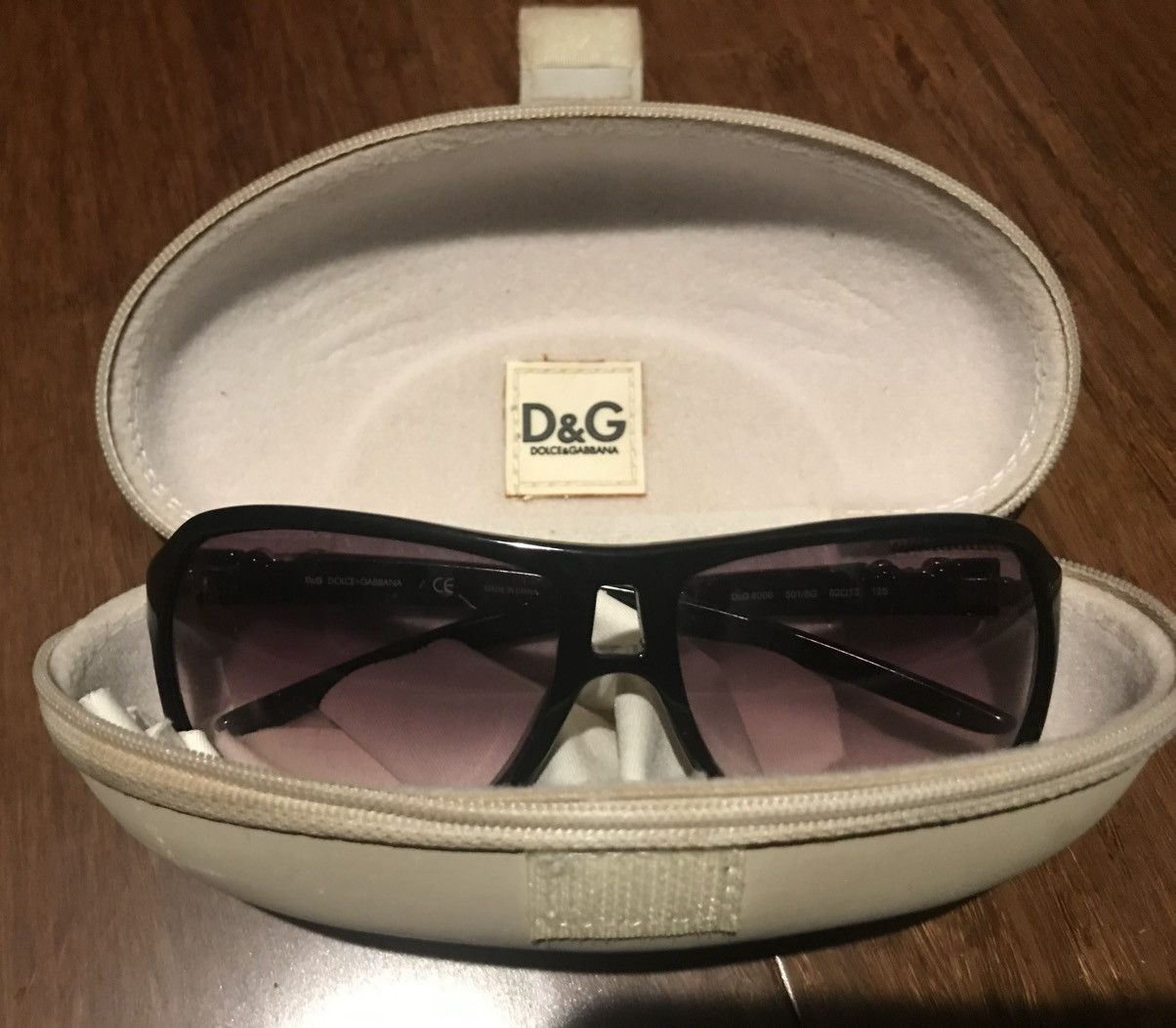 Dolce & Gabbana D&G Black Sunglasses with Case and Napkin Size ONE SIZE - 1 Thumbnail