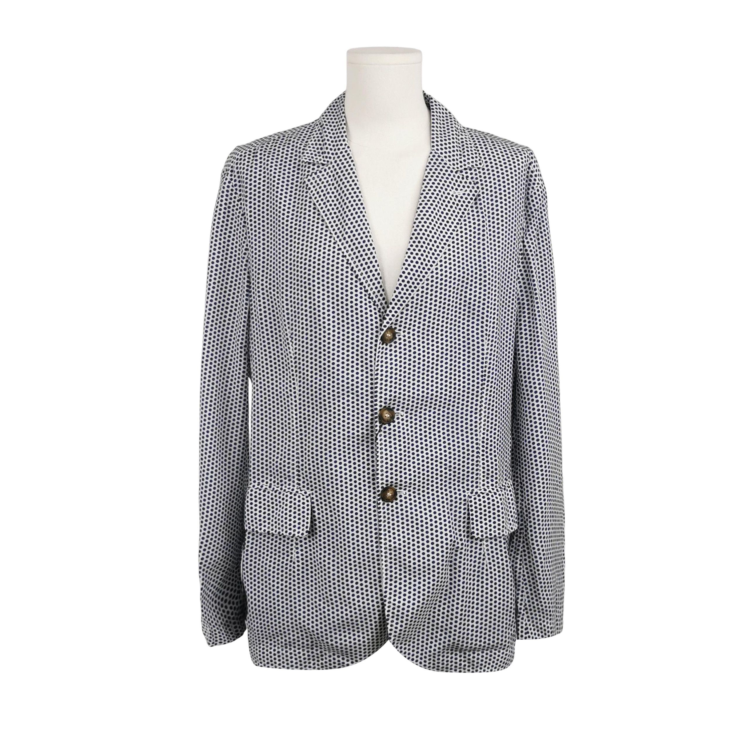 Giorgio Armani Giorgio Armani Dotted Cupro Blazer 44R Size 44R - 1 Thumbnail