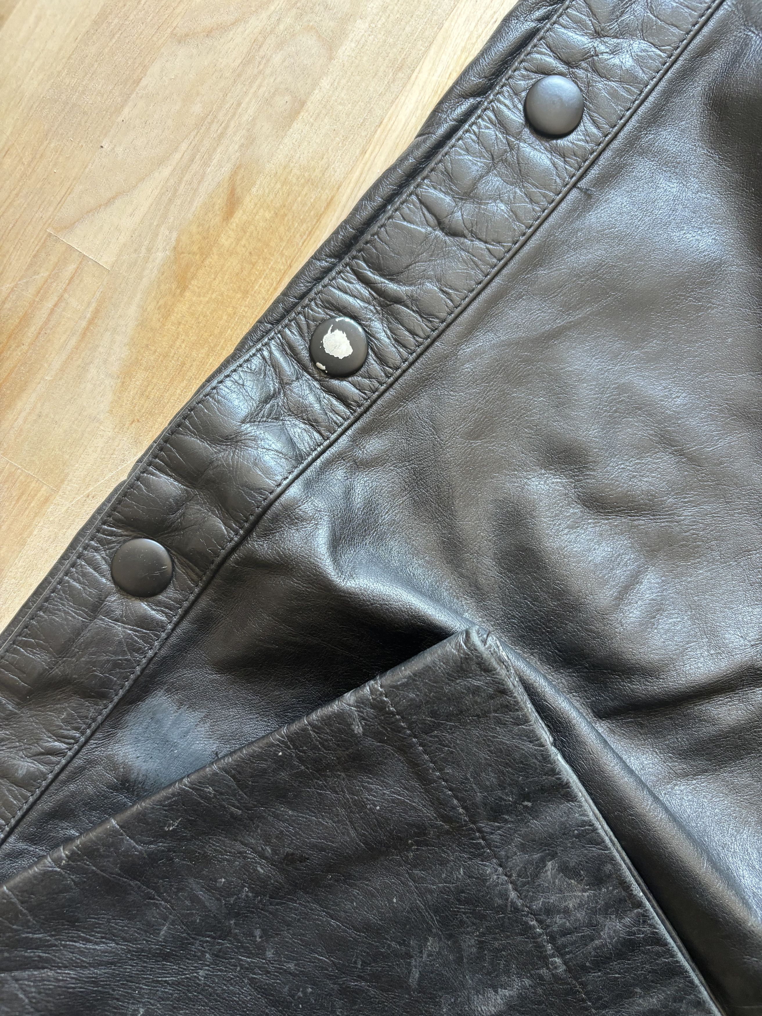 Hood By Air Leather Tear-Away Pants Size US 29 - 4 Thumbnail