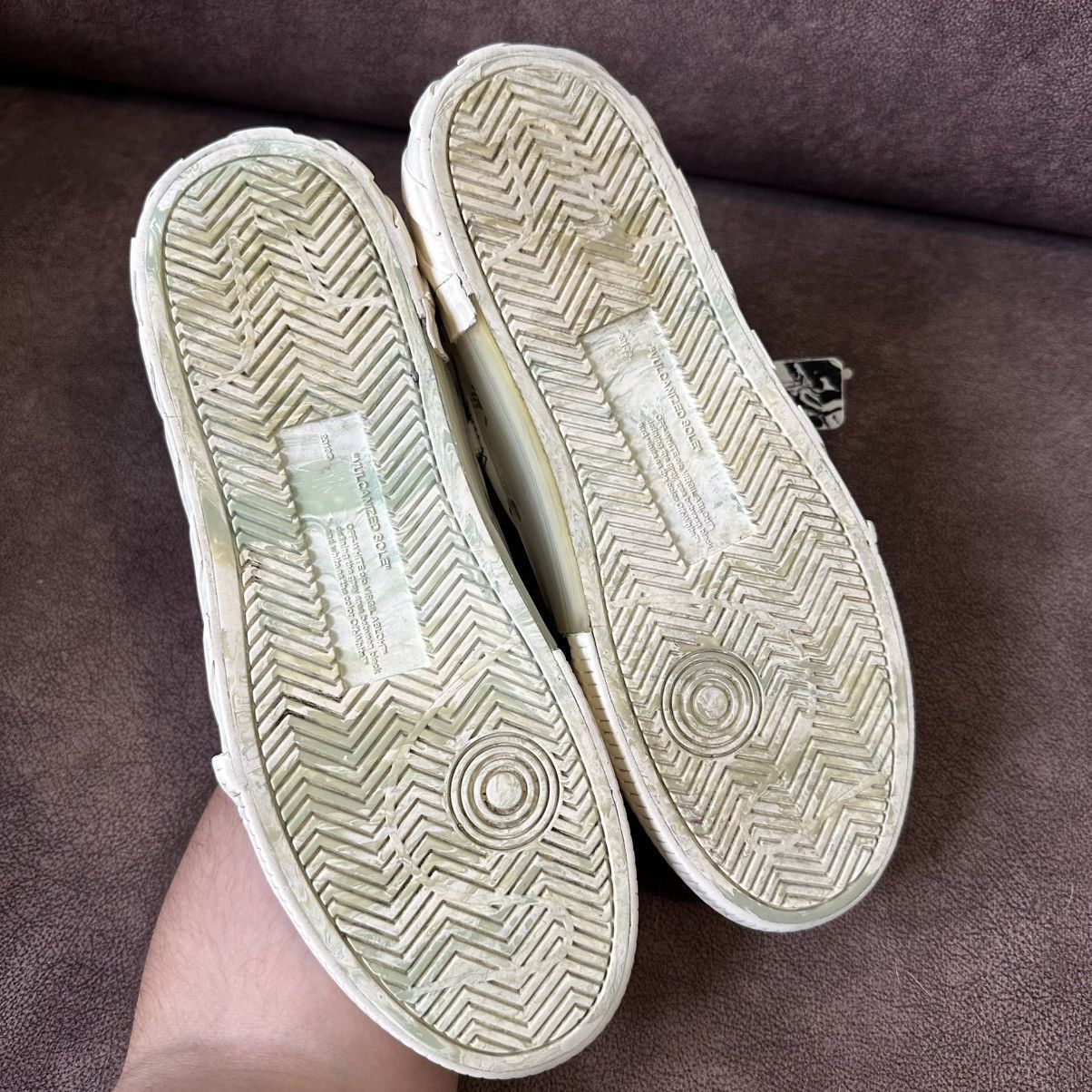 Off-White Off-White Leather Vulcanised Beige Lace Up Sneakers Size 43 Size US 10 / EU 43 - 6 Thumbnail
