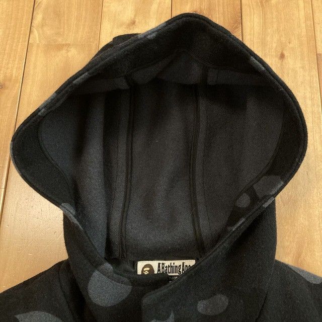 Bape BAPE Wool Duffel Coat Black Camo a bathing ape NIGO Size US M / EU 48-50 / 2 - 4 Thumbnail