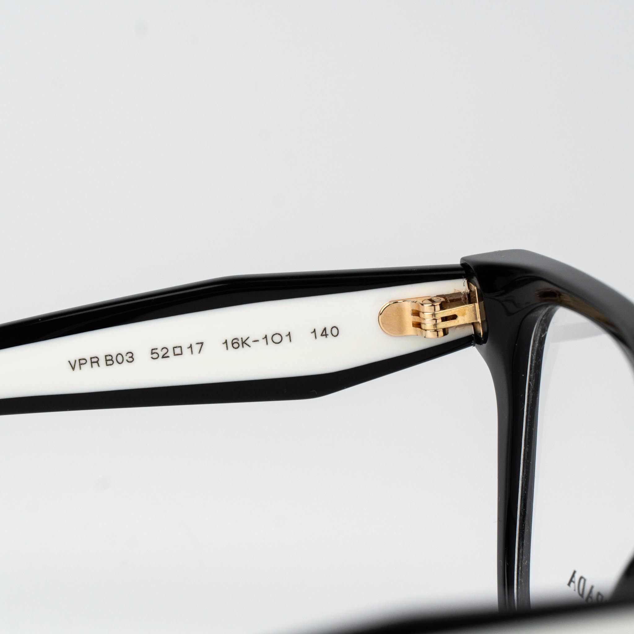 Prada Prada Women Eyeglasses Square PRB03V 16K1O1 NEW AUTHENTIC Size ONE SIZE - 8 Thumbnail