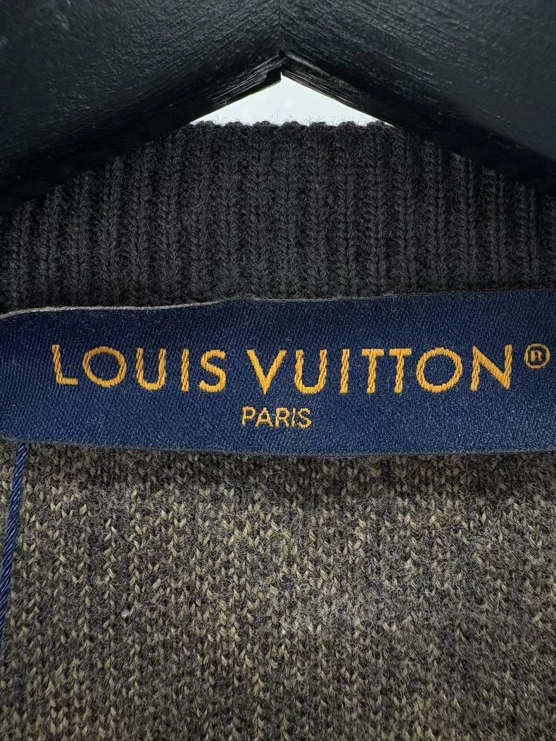 Louis Vuitton LOUIS VUITTON Brown embroidered graffiti-deco print knitwea Size US M / EU 48-50 / 2 - 6 Thumbnail