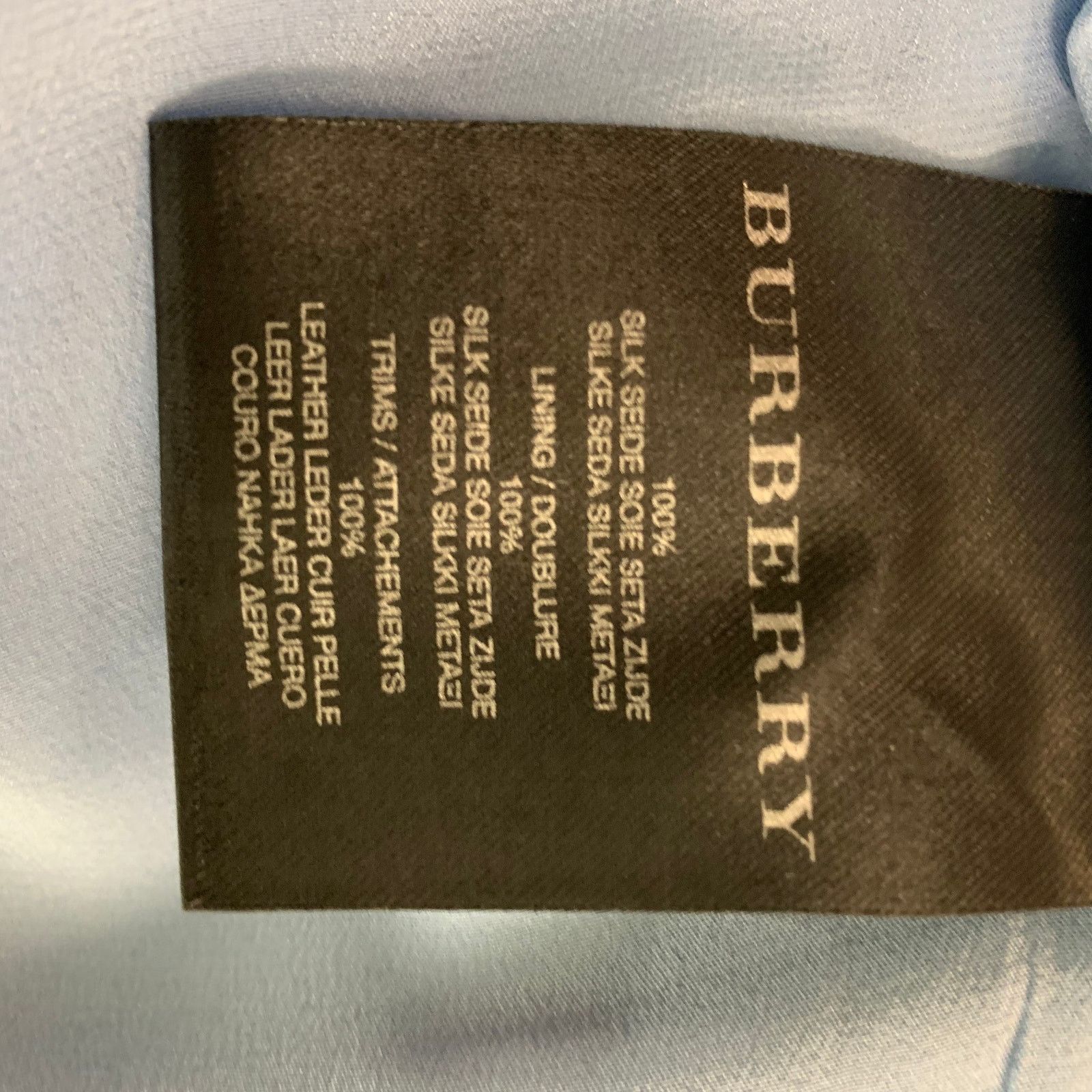 Burberry Prorsum BURBERRY PRORSUM 6 Silk Camouflage Leather Knee-Length Dress Size M / US 6-8 / IT 42-44 - 7 Thumbnail
