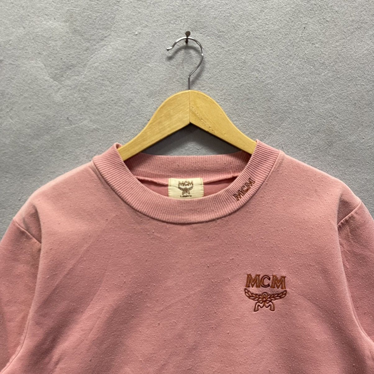 MCM Vintage MCM Pink Sweatshirt – 80s/90s – Made in Japan Size US M / EU 48-50 / 2 - 2 Thumbnail