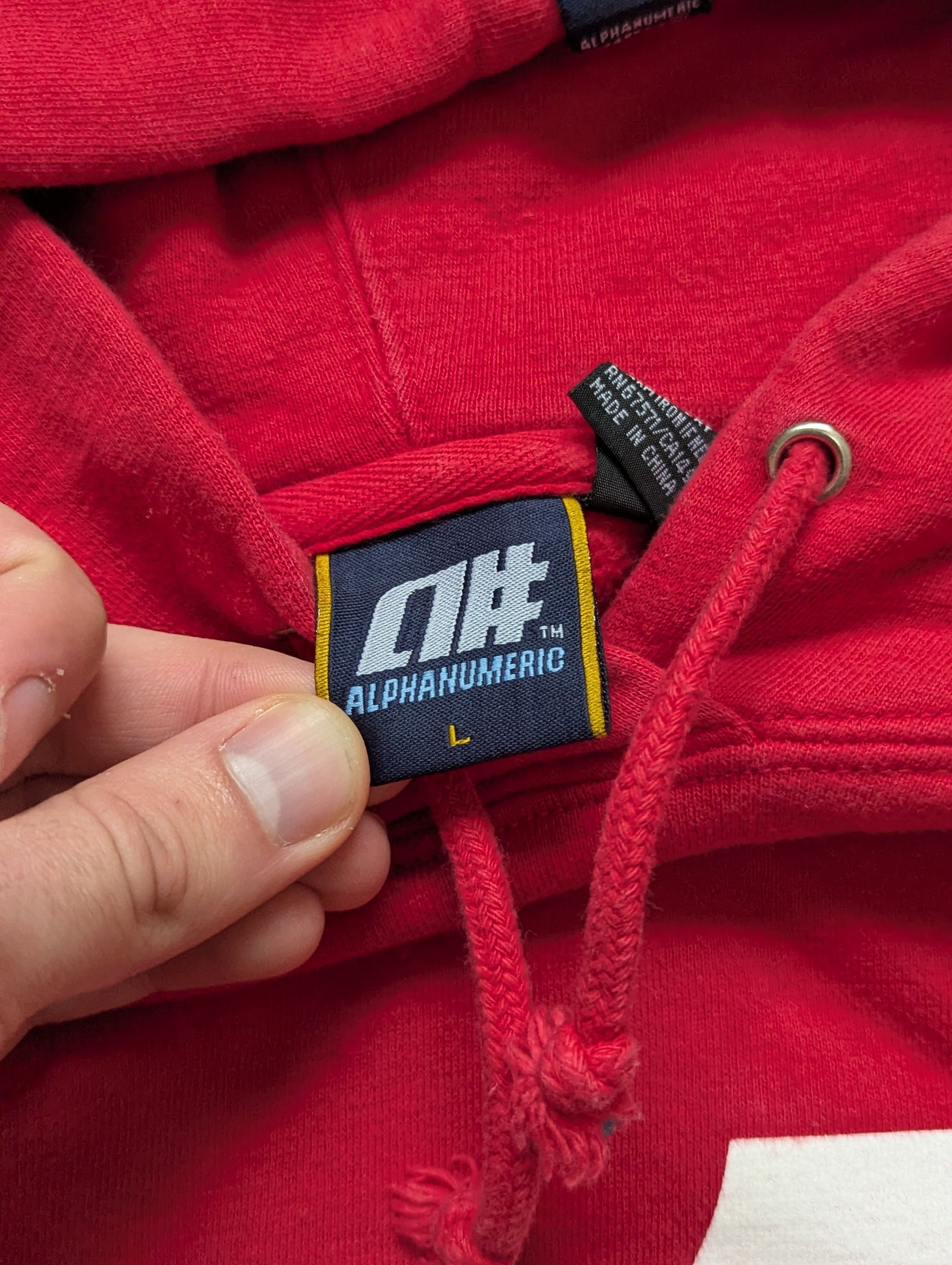Alphanumeric Alphanumeric Each 1 Teach 1 hoodie in red Size US L / EU 52-54 / 3 - 5 Thumbnail