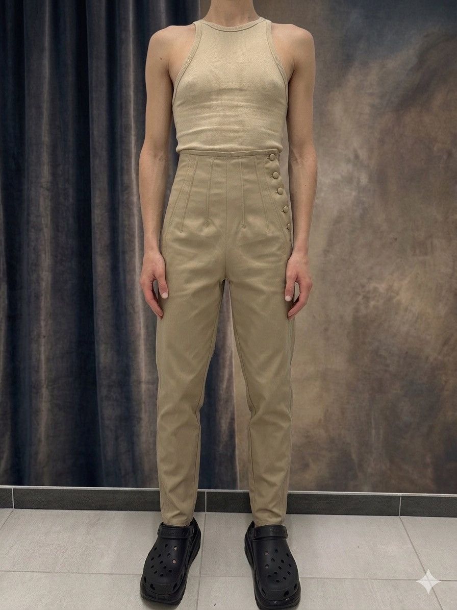 Marithe + Francois Girbaud Archive Rick Owens,LGB Opium Style High Corset Pants Size 27" / US 4 / IT 40 - 1 Thumbnail