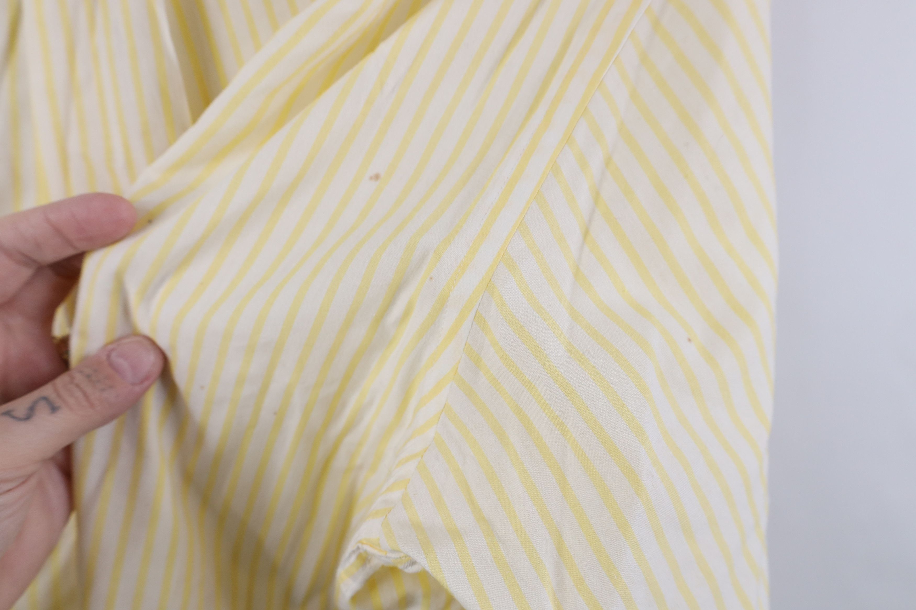 Lands' End Vintage 70s 80s Lands End Long Oxford Striped Button Shirt Size US L / EU 52-54 / 3 - 12 Thumbnail