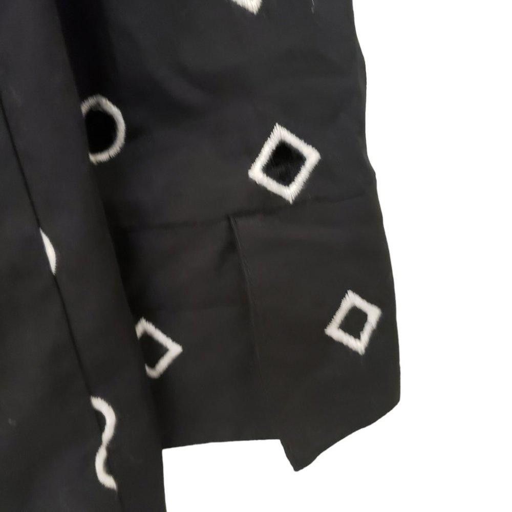 Willi Smith CT232 Vintage Willi Smith Black & White Embordered Shirt Size S / US 4 / IT 40 - 4 Thumbnail