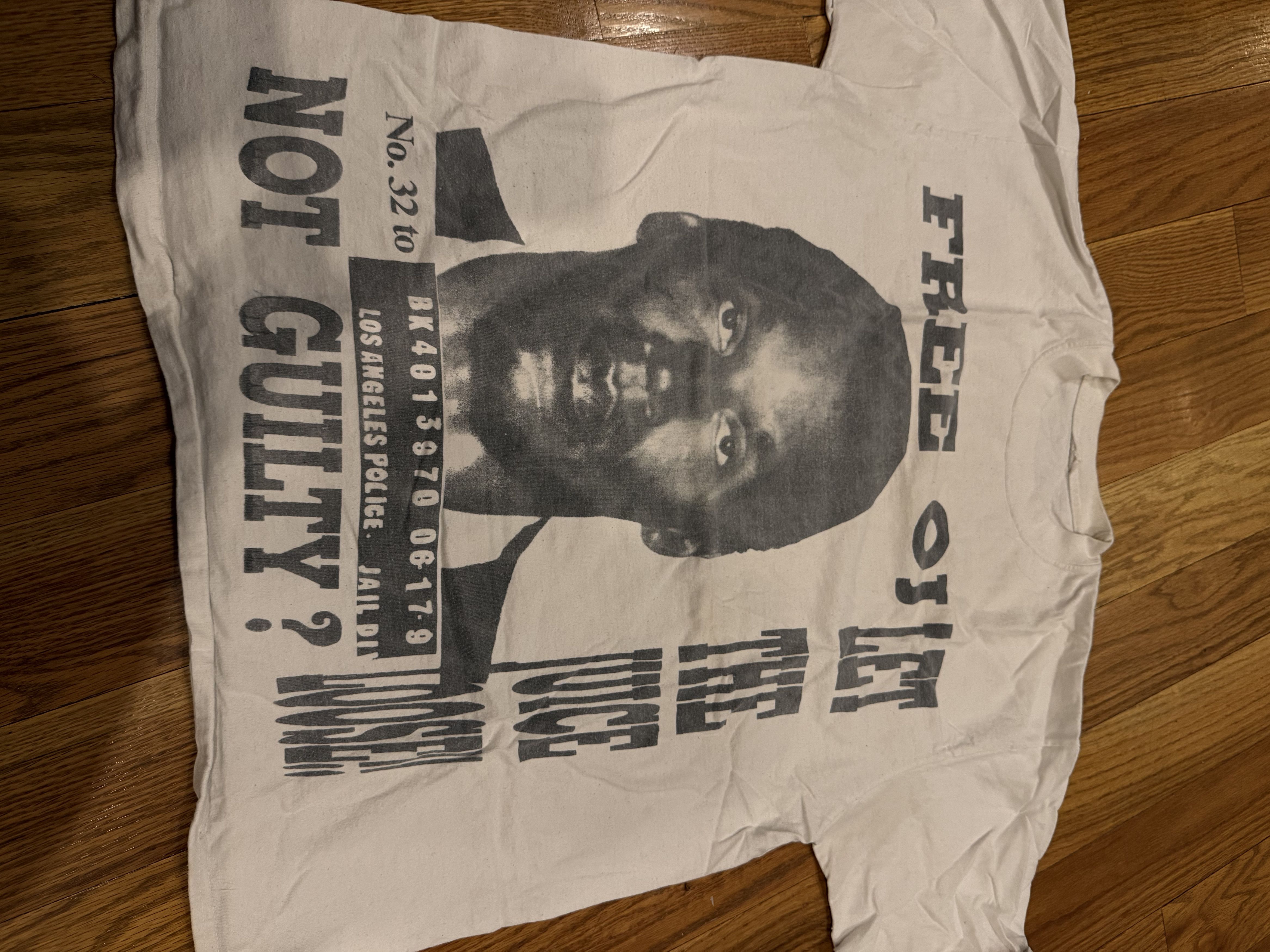 Vtg 90s OJ Simpson Free OJ T-Shirt