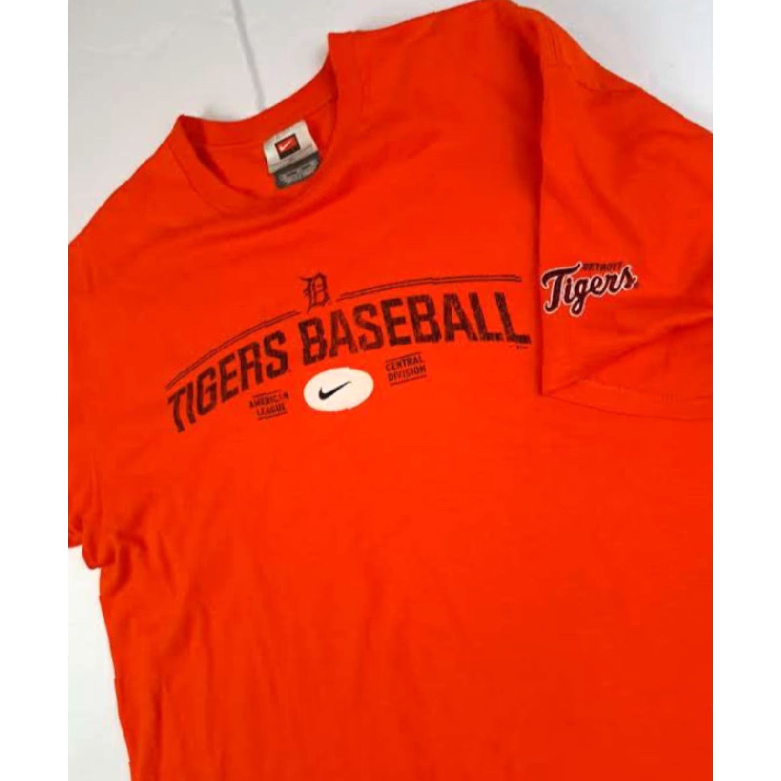 Nike Nike Detroit Tiger Baseball T-Shirt Orange XL Men Short Sleeve Sports Shirt Size US XL / EU 56 / 4 - 5 Thumbnail