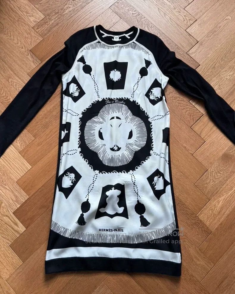 Hermes Hermes Silk and cashmere long-sleeve dress, black, sleeves Size XS / US 0-2 / IT 36-38 - 1 Thumbnail