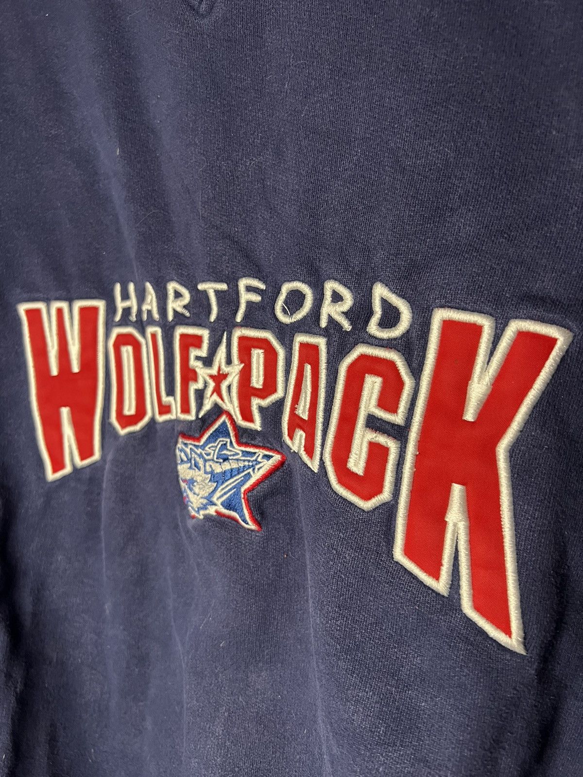 Vintage Vintage 90s Wolfpack Embroidered Long Sleeve Size US L / EU 52-54 / 3 - 2 Thumbnail