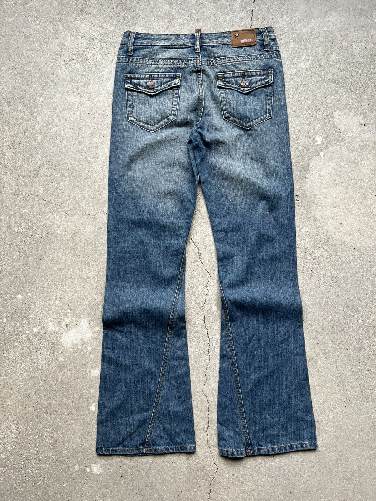 Hysteric Glamour × If Six Was Nine × Le Grande Bleu (L.G.B.) Rare Flared Distressed IfSixWasNine Junya LGB vintage jeans Size 28" / US 6 / IT 42 - 10 Thumbnail