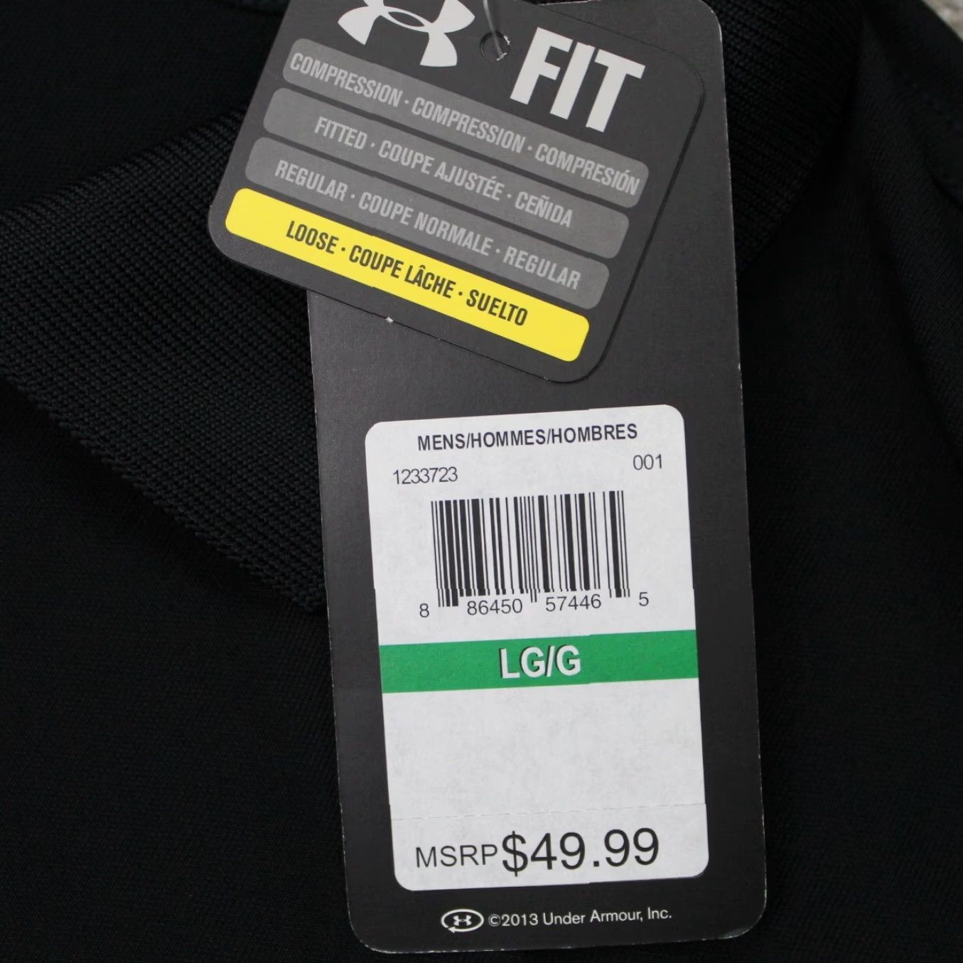 Under Armour Under Armour Polo Shirt Mens Large Black HeatGear Logo Left Sleeve NWT Size US L / EU 52-54 / 3 - 6 Thumbnail