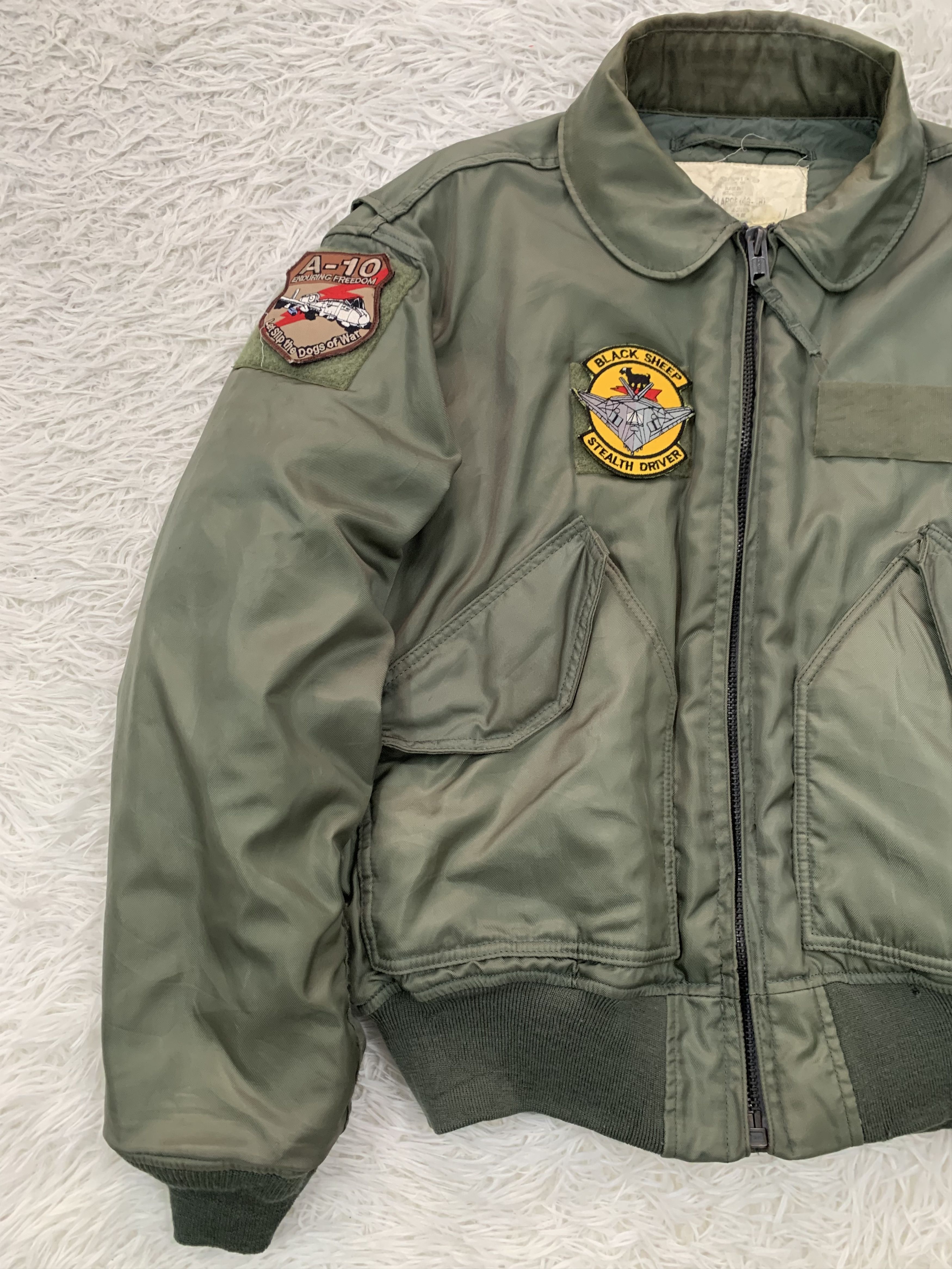 Vintage Vtg Houston CWU Bomber Flyers Jacket Ideal Zipper Size US XL / EU 56 / 4 - 3 Thumbnail