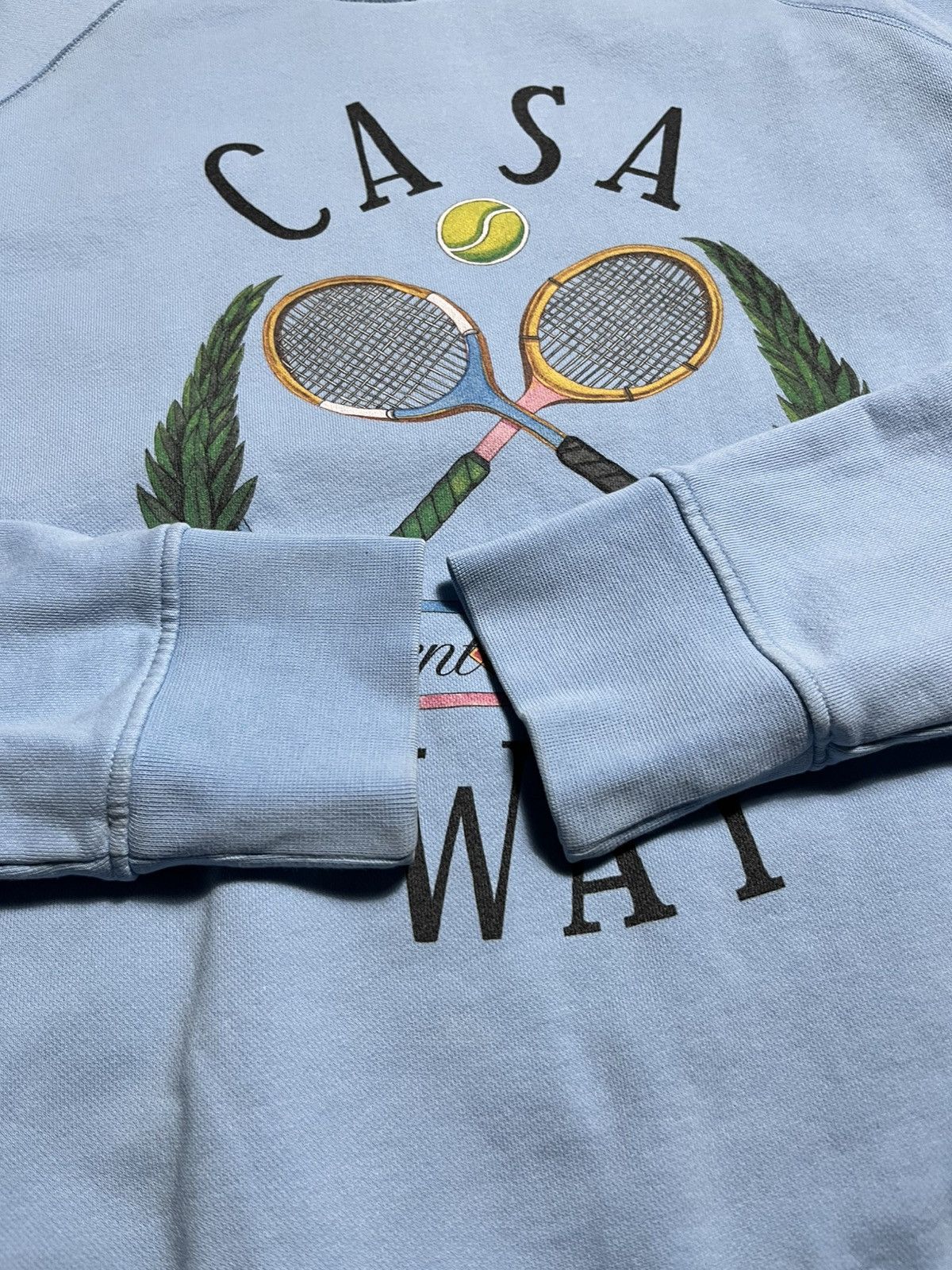 Casablanca CASABLANCA CASA WAY TENNIS COTTON SWEATSHIRT SIZE M Size US M / EU 48-50 / 2 - 3 Thumbnail