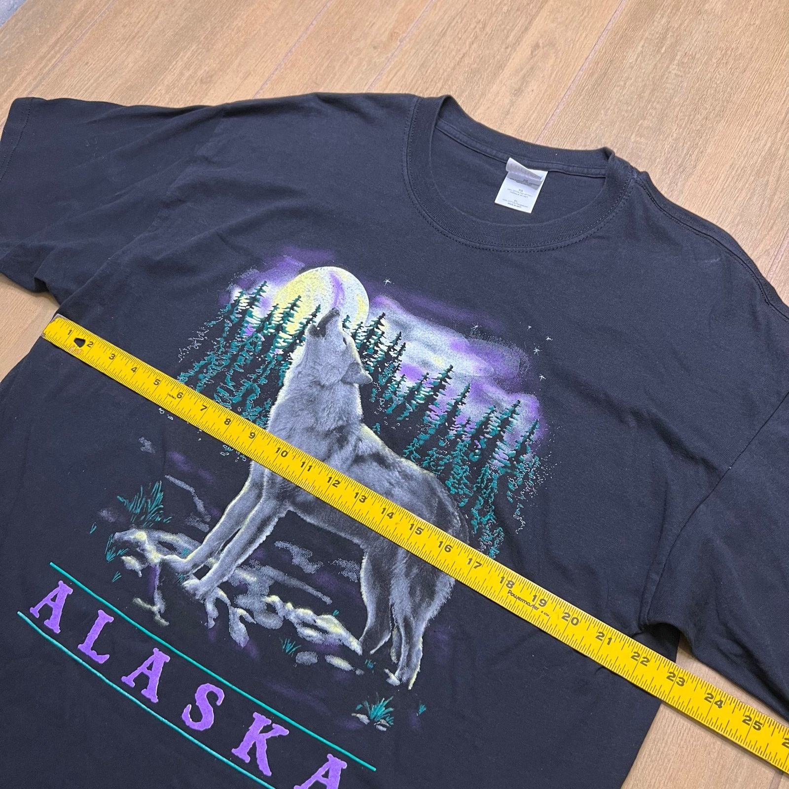 Gildan Y2K San Segal Alaska Wolfpack Print Black Tshirt Men's Sz XL Size US XL / EU 56 / 4 - 6 Thumbnail