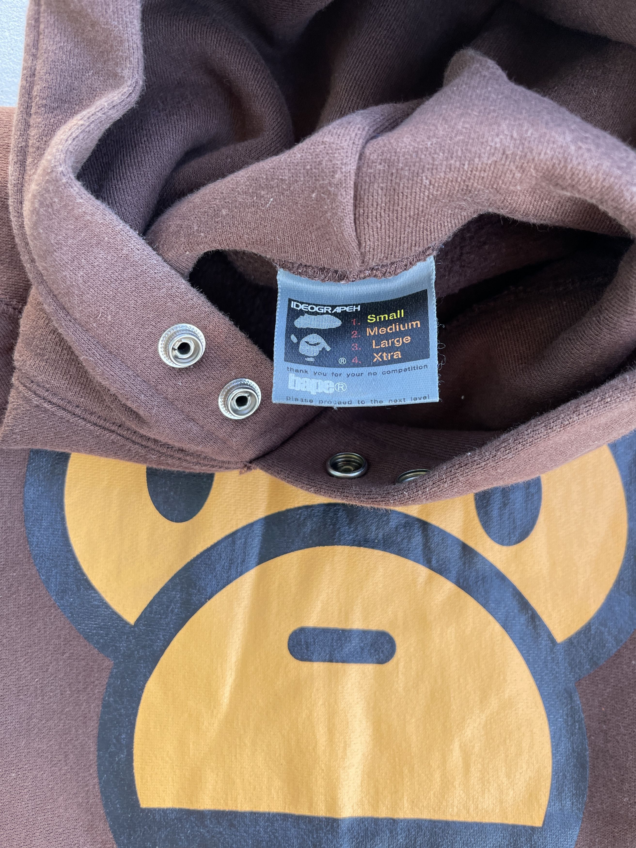 Vintage Vintage 2000s Bape Baby Milo Face Hoodie (S) Size US S / EU 44-46 / 1 - 7 Thumbnail
