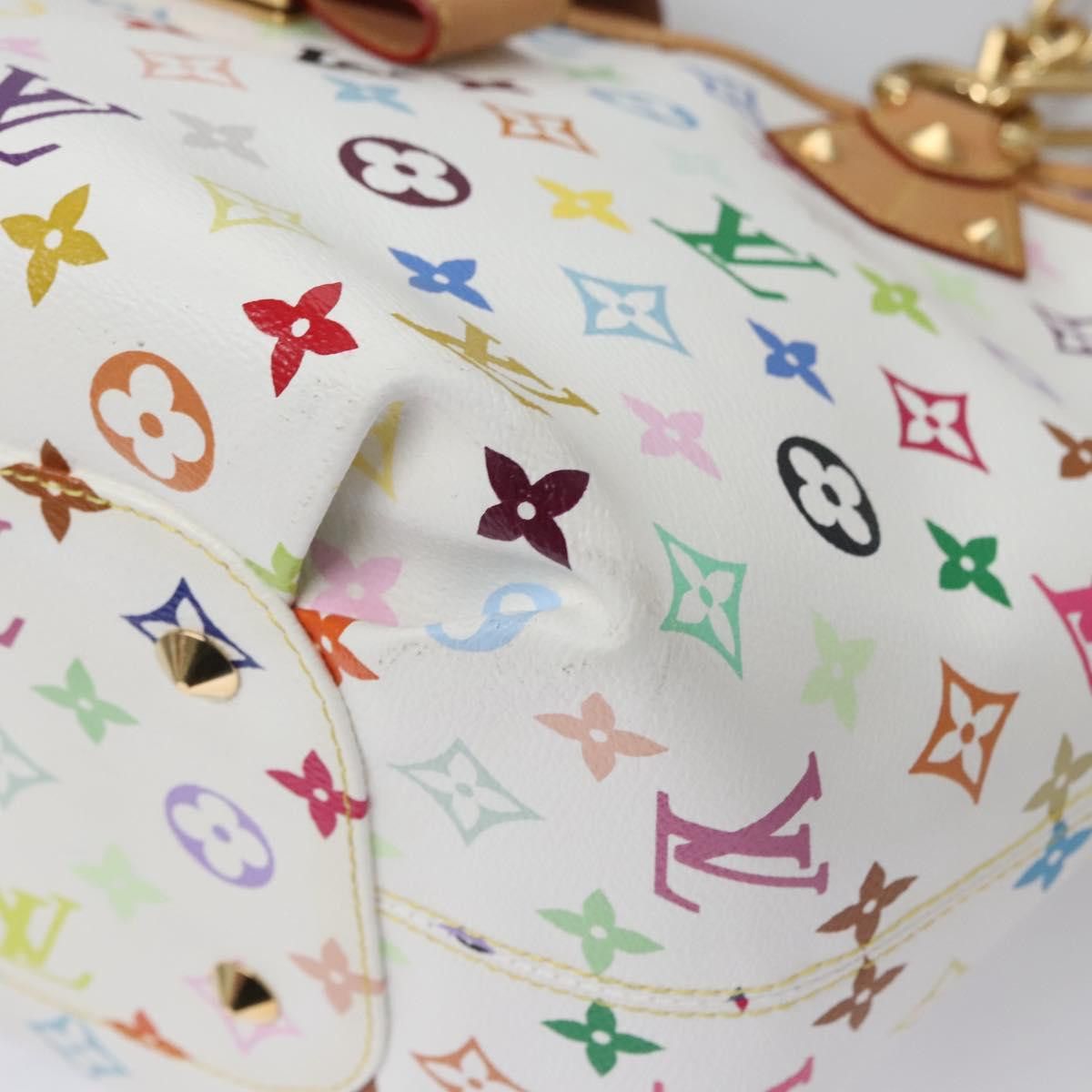 Louis Vuitton LOUIS VUITTON Monogram Multicolor Annie GM Tote Bag White Size ONE SIZE - 11 Thumbnail