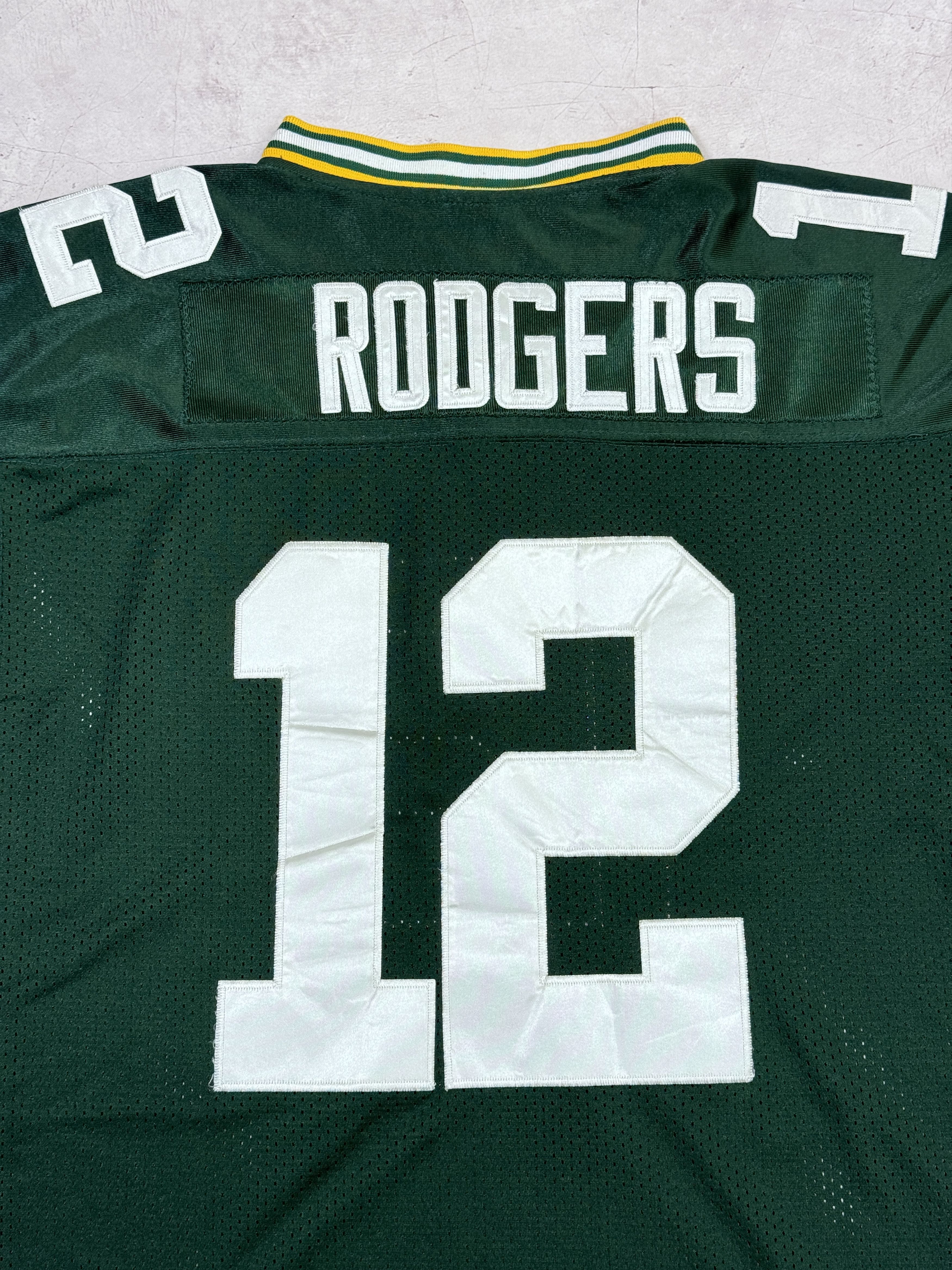 NFL × Reebok × Vintage Y2K Green Bay Packers NFL Jersey #12 RODGERS by Reebok Size US L / EU 52-54 / 3 - 12 Thumbnail