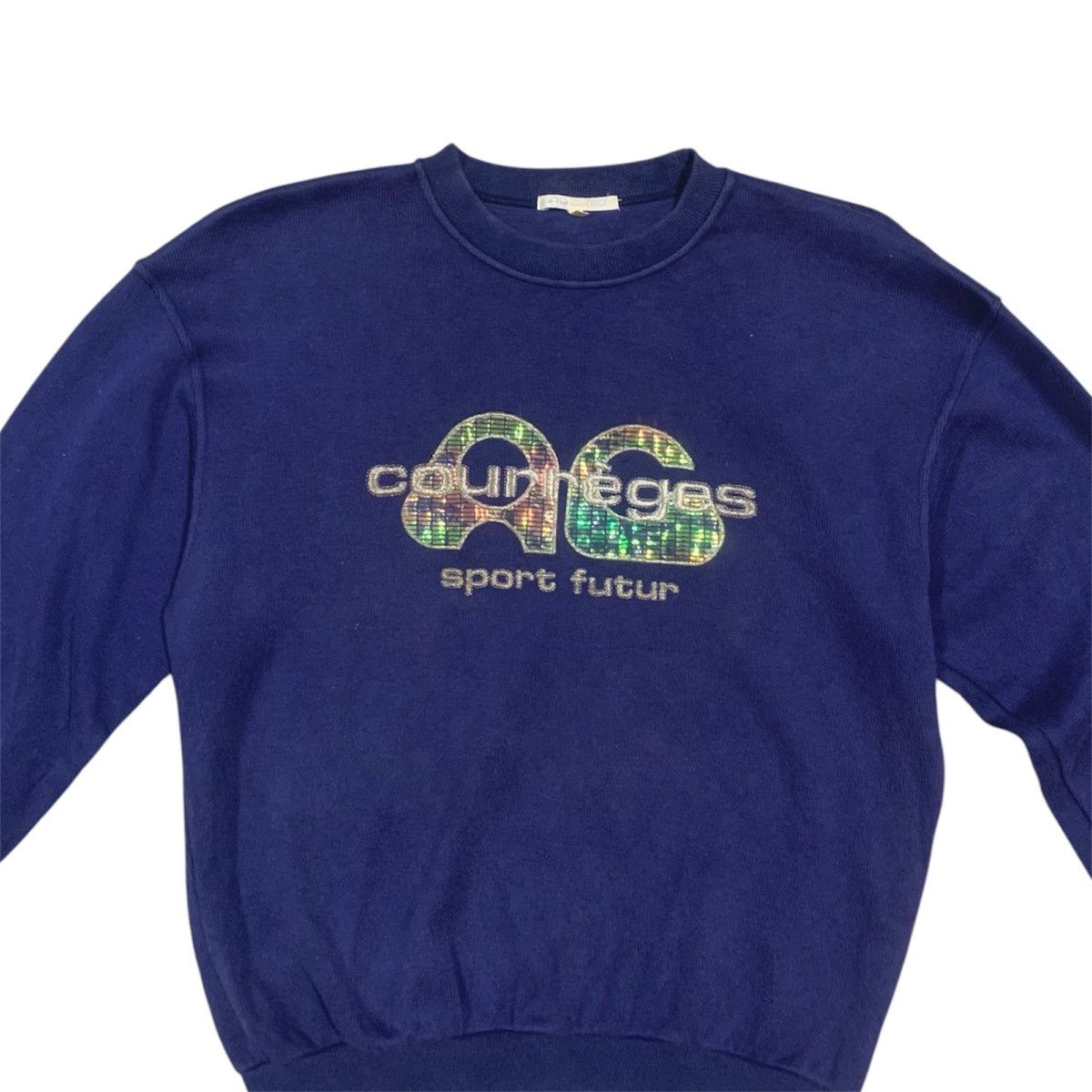Courreges Vtg Courreges Sport Futur Sequin Sweatshirt Size S / US 4 / IT 40 - 2 Thumbnail
