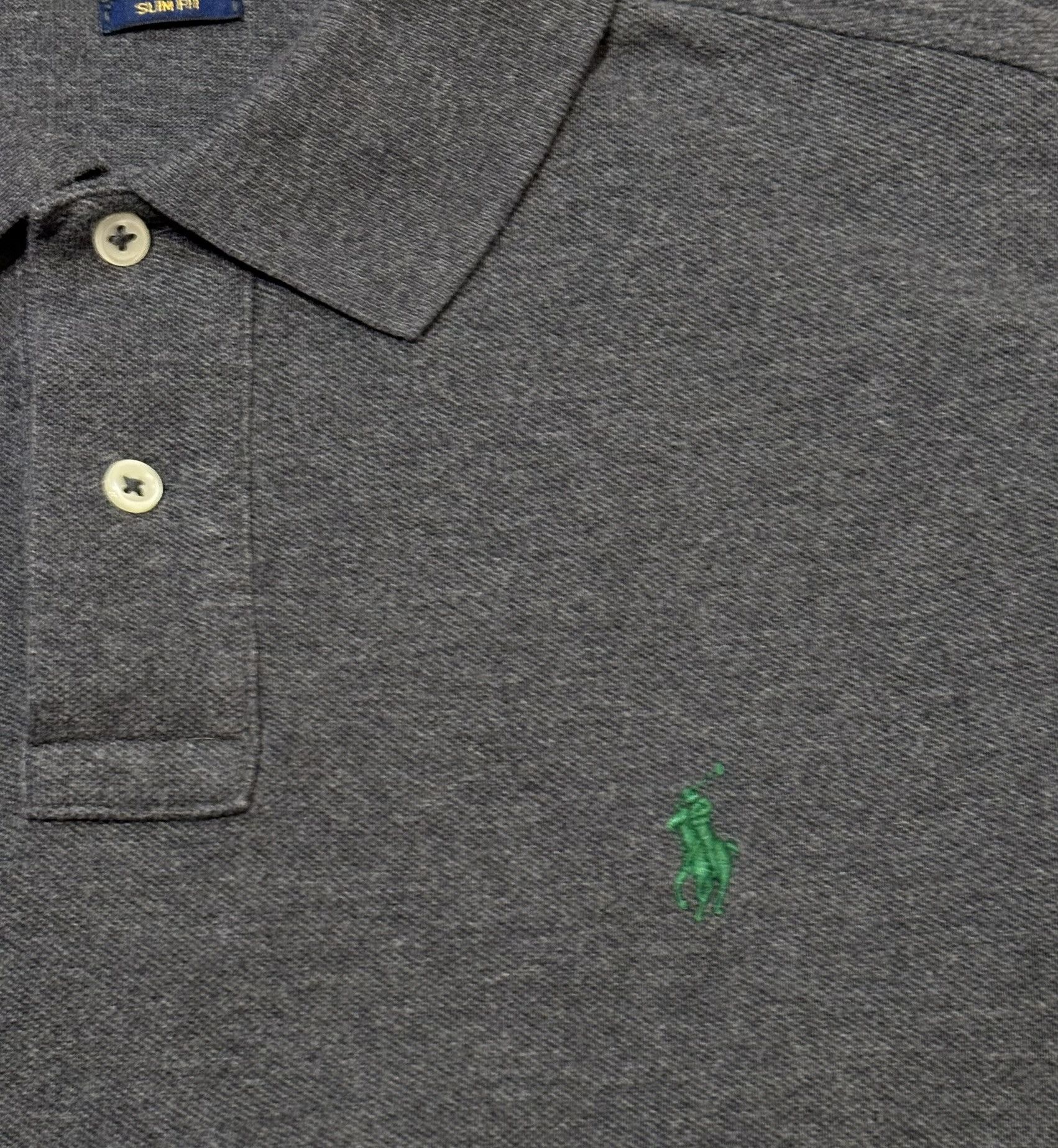 Polo Ralph Lauren Polo Ralph Lauren Slim Fit Gray Medium Polo Size US M / EU 48-50 / 2 - 6 Thumbnail