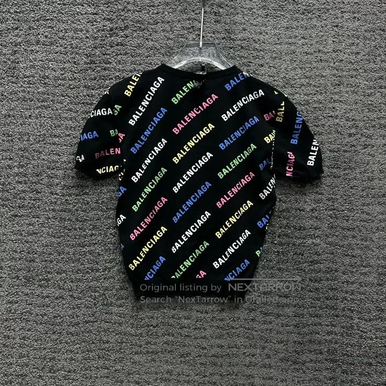 Balenciaga Balenciaga Color Barrage Logo allover Short Sleeve Size US S / EU 44-46 / 1 - 2 Thumbnail