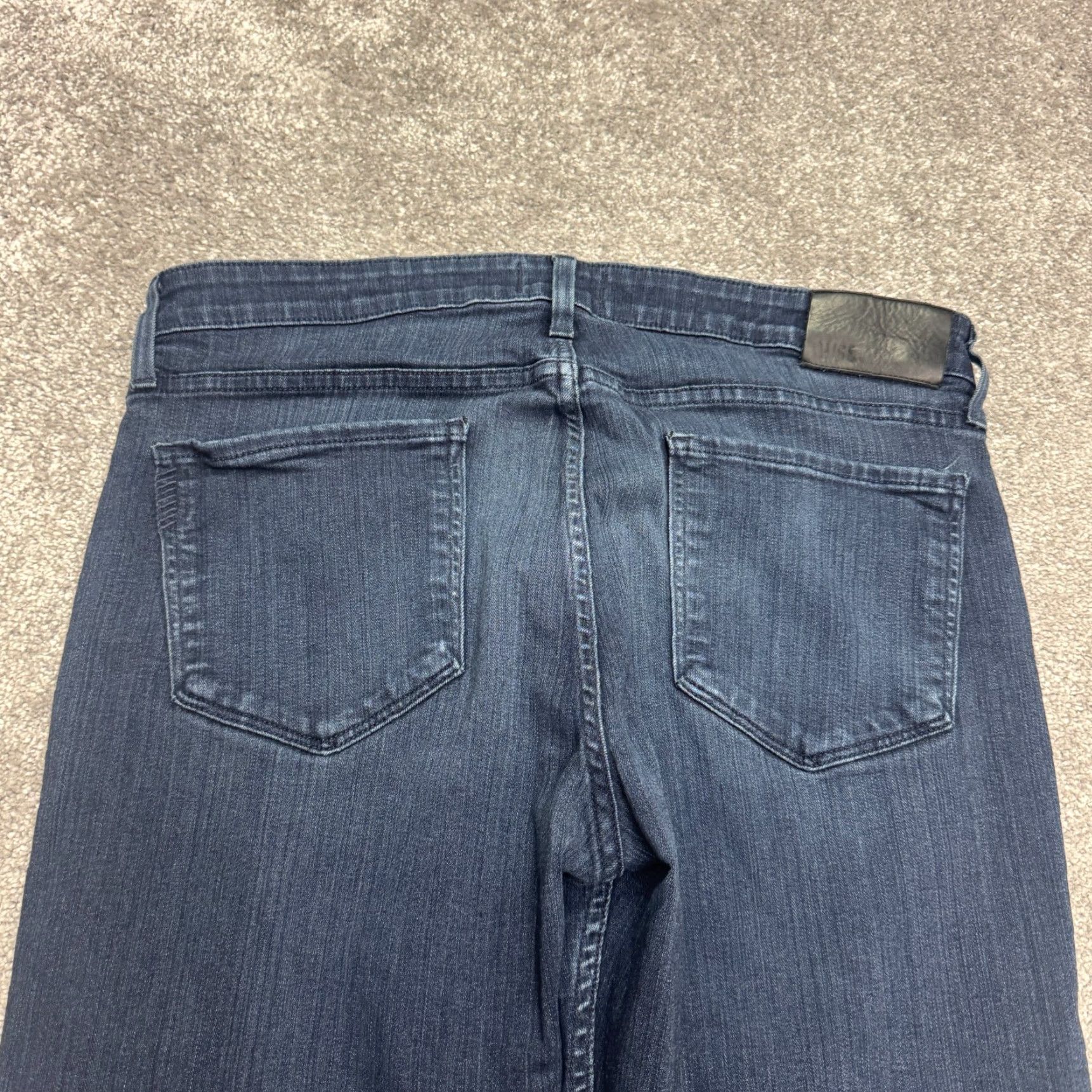 Paige PAIGE Federal Slim Straight Jeans Mens 34x30 Denim Blue Dark Wash Casual USA Streetwear 90s Modern Mens Size US 34 / EU 50 - 4 Thumbnail