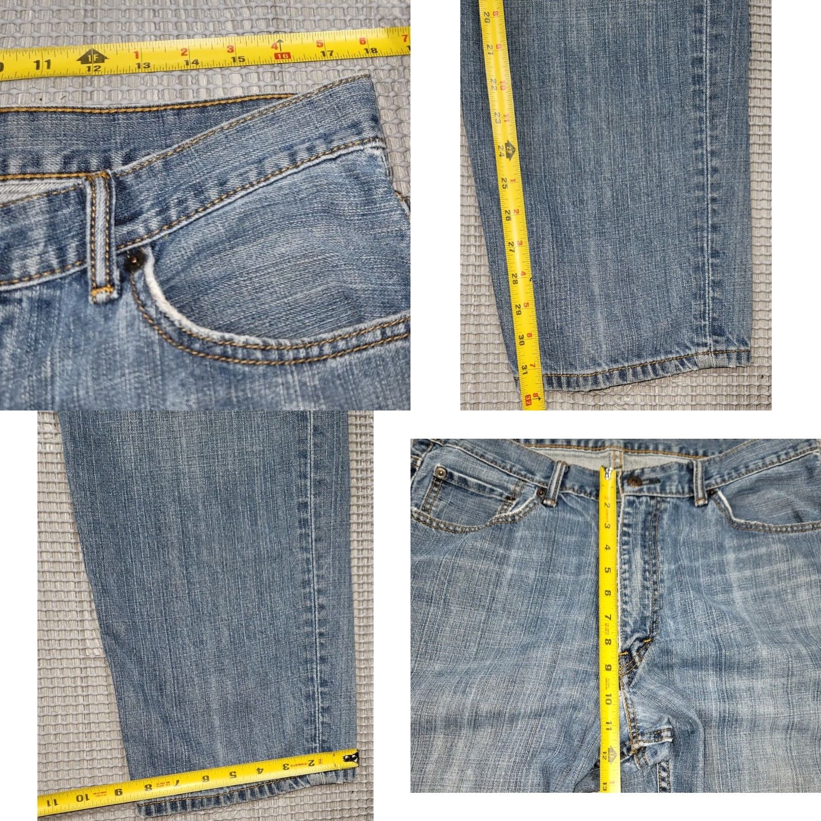 Levi's Levi's 550 Jeans 36X32 Relaxed Tapered Denim Blue 90s Grunge USA Vintage Mens Jeans Size US 36 / EU 52 - 9 Thumbnail