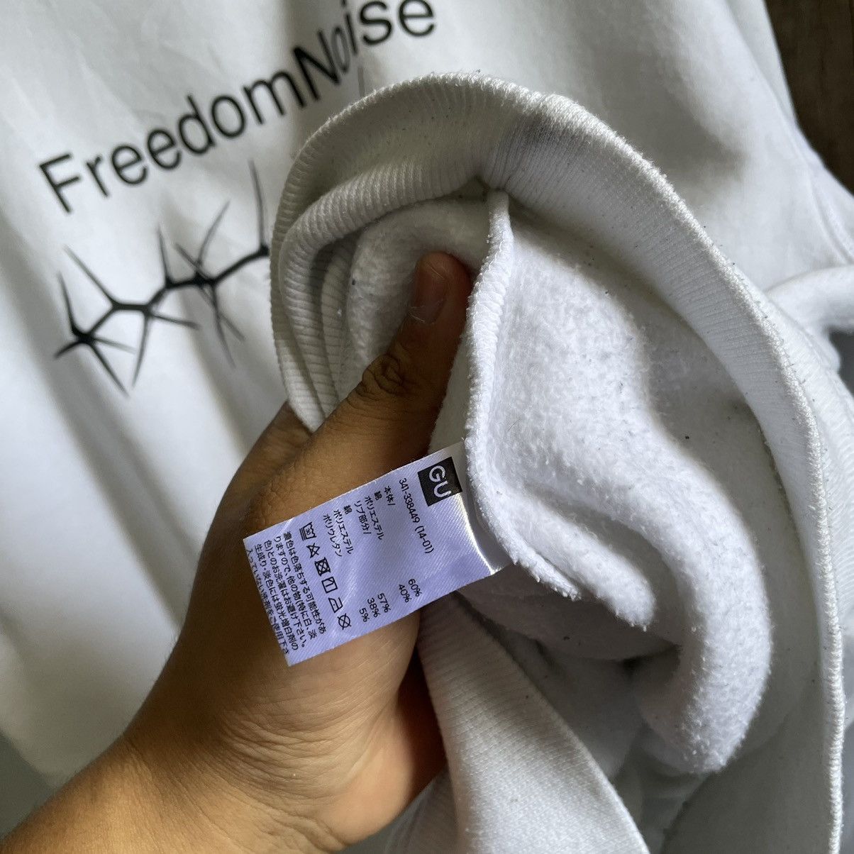 GU × Undercover Vintage GU Undercover Freedom Noise Sweatshirt Size US L / EU 52-54 / 3 - 6 Thumbnail