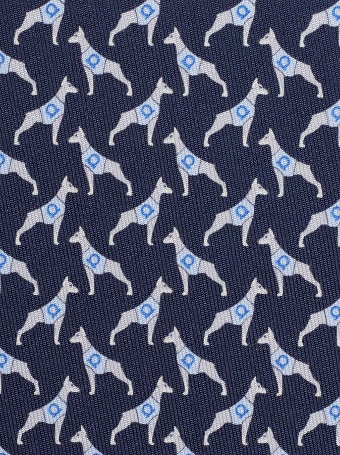 Salvatore Ferragamo o1s1rm1024 Size: OS / Silk Tie in Blue Size ONE SIZE - 5 Thumbnail