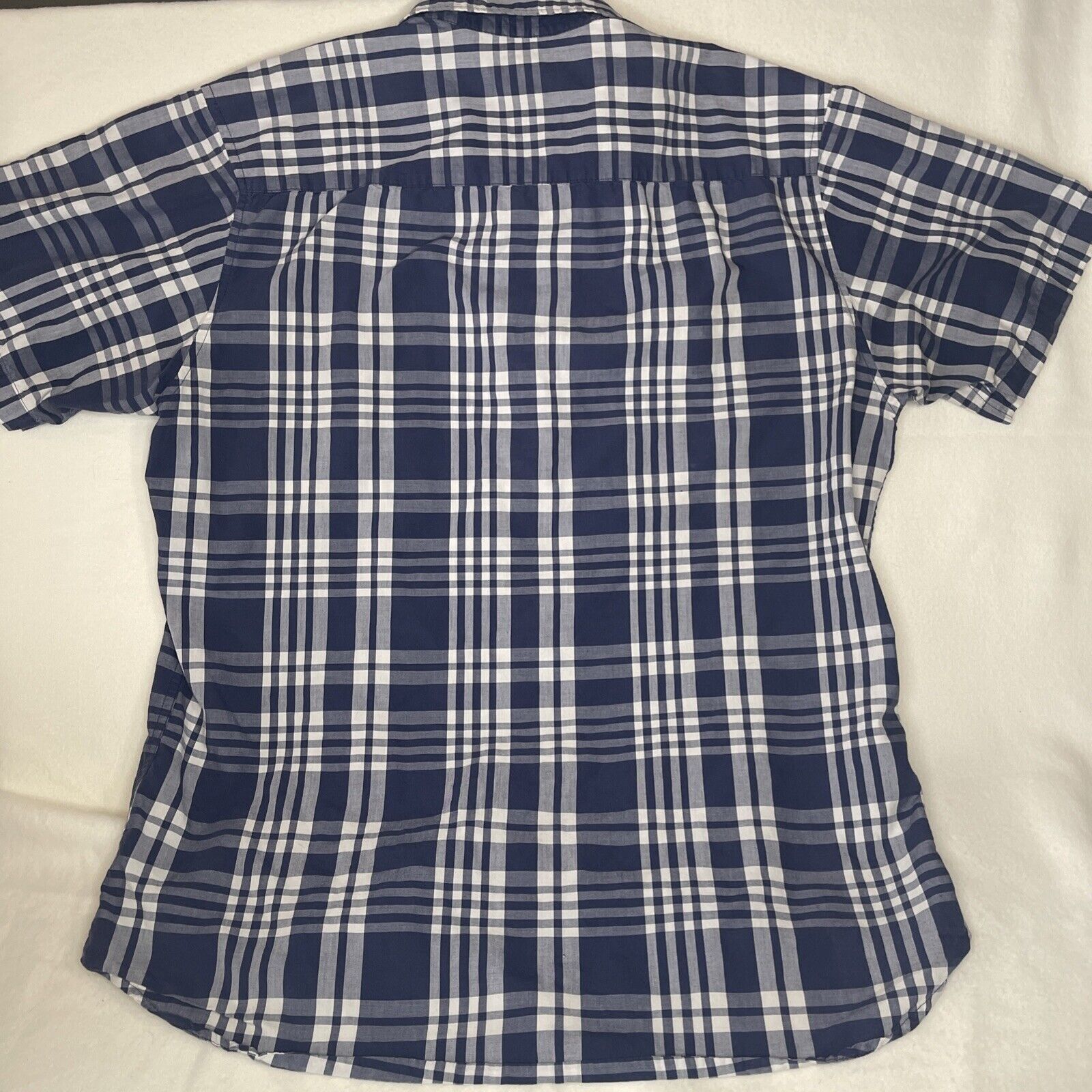 Quiksilver Quicksilver Men's SS Button Down Shirt Blue Plaid SZ L Size US XL / EU 56 / 4 - 5 Thumbnail