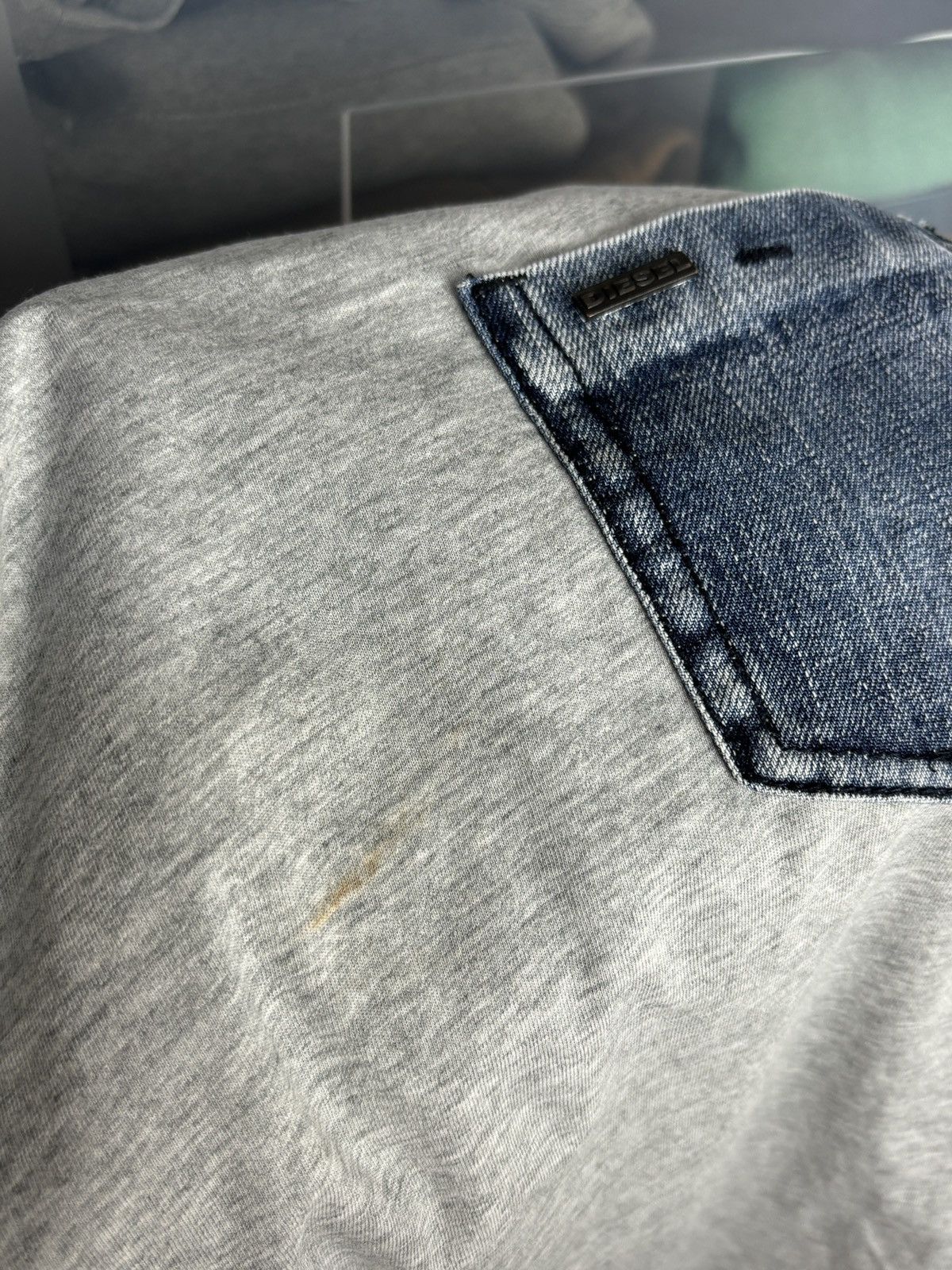 Diesel Diesel Denim Pocket T-Shirt Size US M / EU 48-50 / 2 - 7 Thumbnail