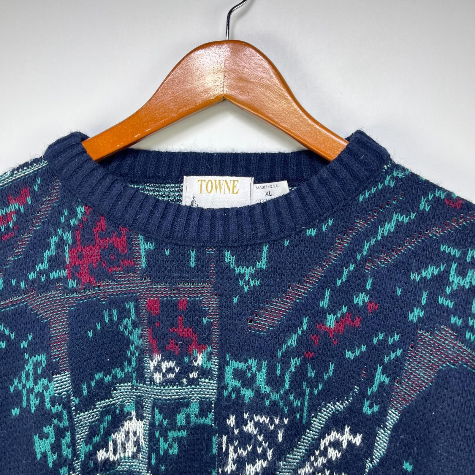 Vintage Vintage Coogi Style London Fog Knit Sweater XL 3D Pattern Size US XL / EU 56 / 4 - 3 Thumbnail