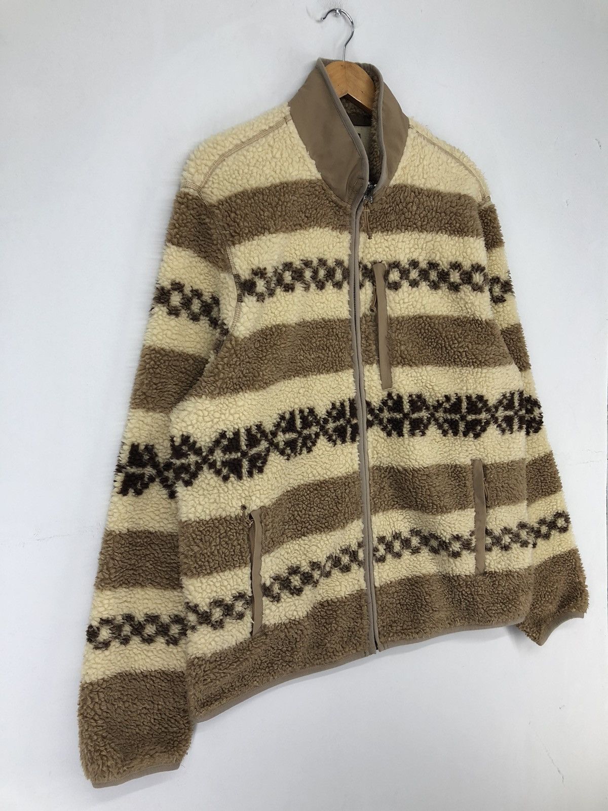 J.Crew J.Crew Nordic Sherpa Fleece Jacket Size US XL / EU 56 / 4 - 3 Thumbnail