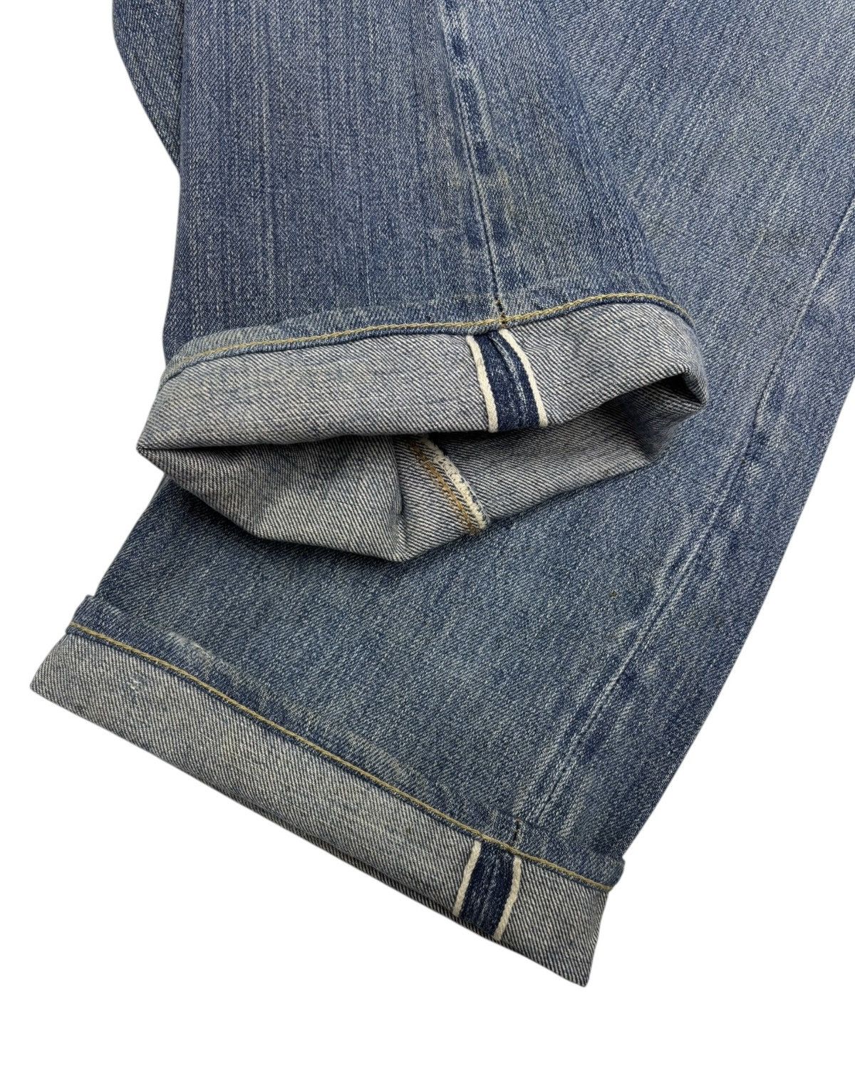 Levi's 70s LEVI'S 501 BIG E button No 6 THRASHED DISTRESSED DENIM Size US 32 / EU 48 - 3 Thumbnail