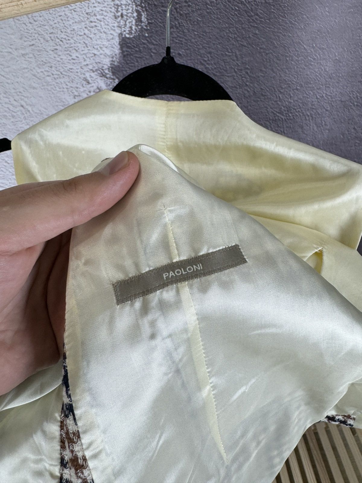Paoloni Paoloni Houdstooth Quarantasei Classic vest waistcoat Size 36R - 10 Thumbnail
