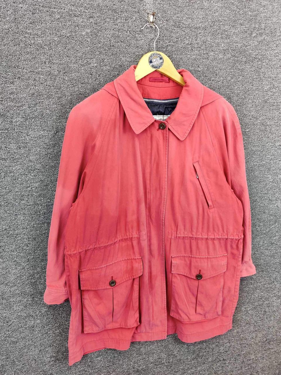 Burberry Vintage Burberrys Parka Red Padded Hoodie Jacket Size US M / EU 48-50 / 2 - 5 Thumbnail