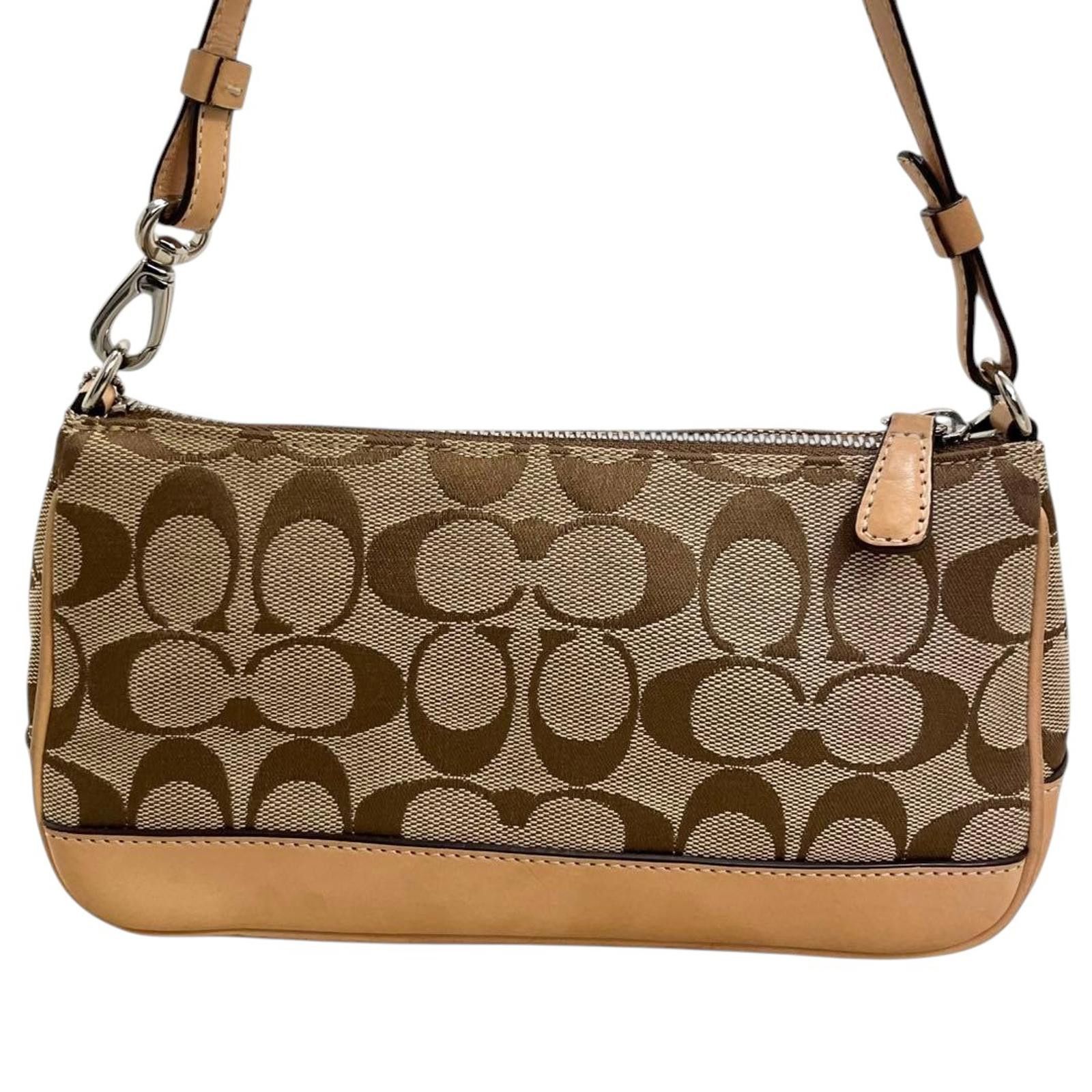 Coach Coach - Brown Signature Canvas and Leather Shoulder Bag Size ONE SIZE - 3 Thumbnail