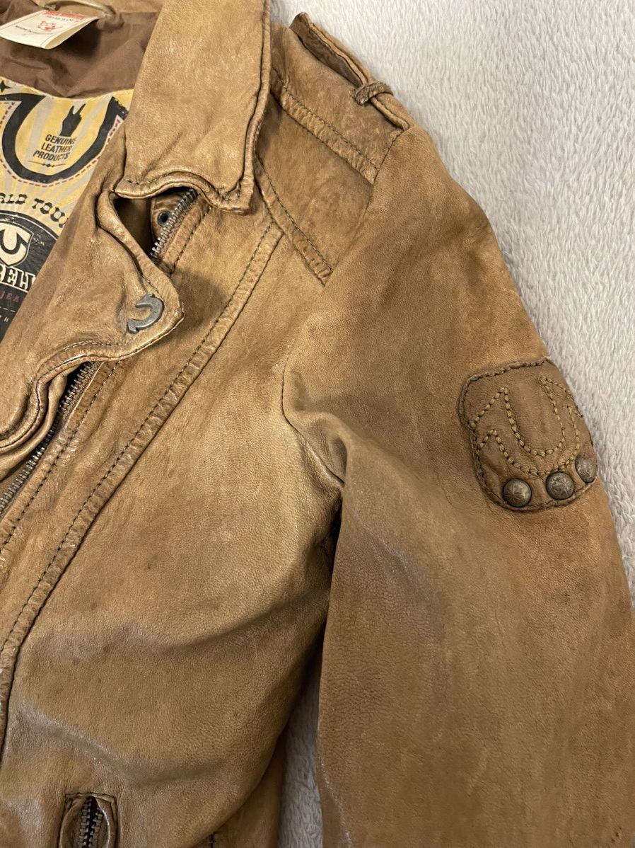 True Religion True Religion Vintage Leather Jacket Size S / US 4 / IT 40 - 4 Thumbnail